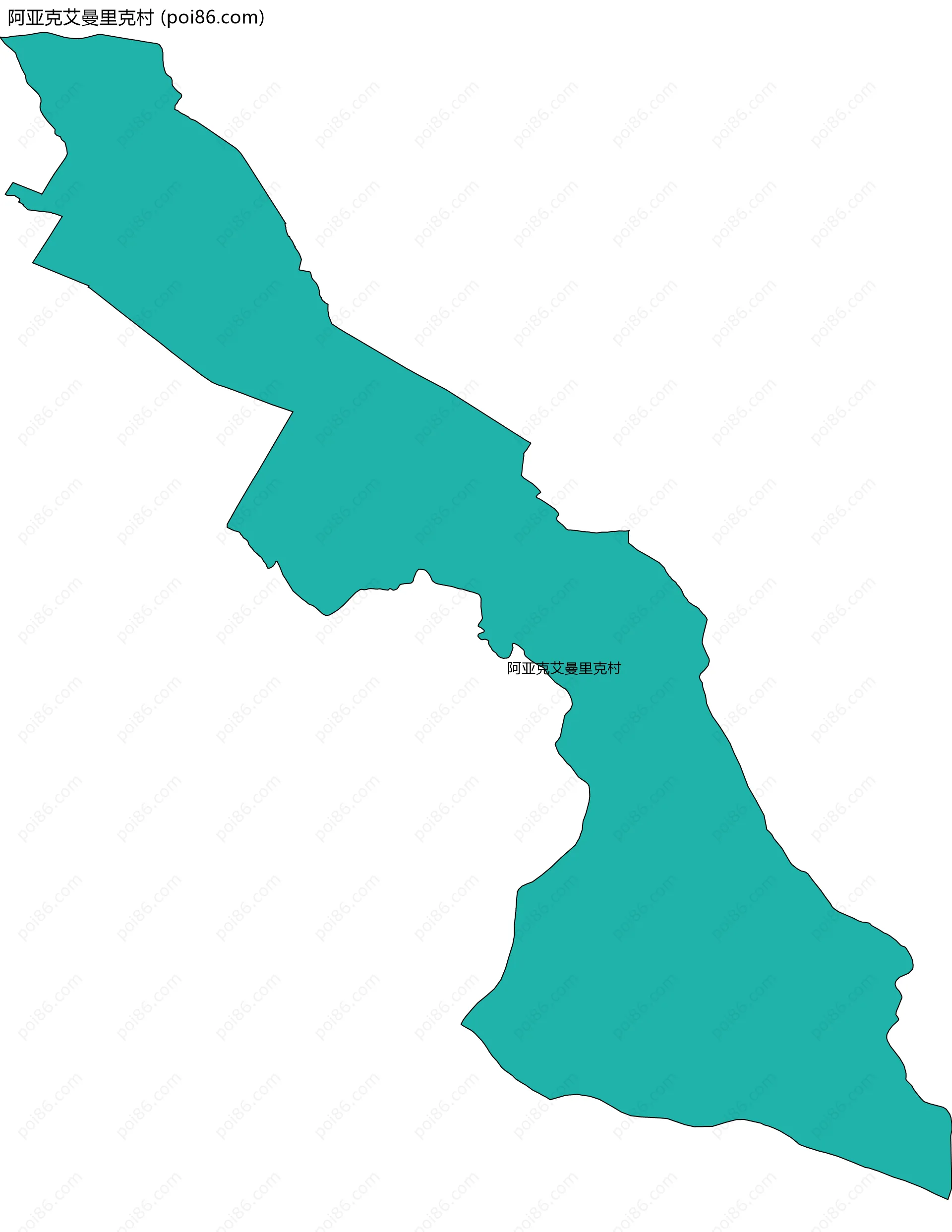 阿亚克艾曼里克村边界地图