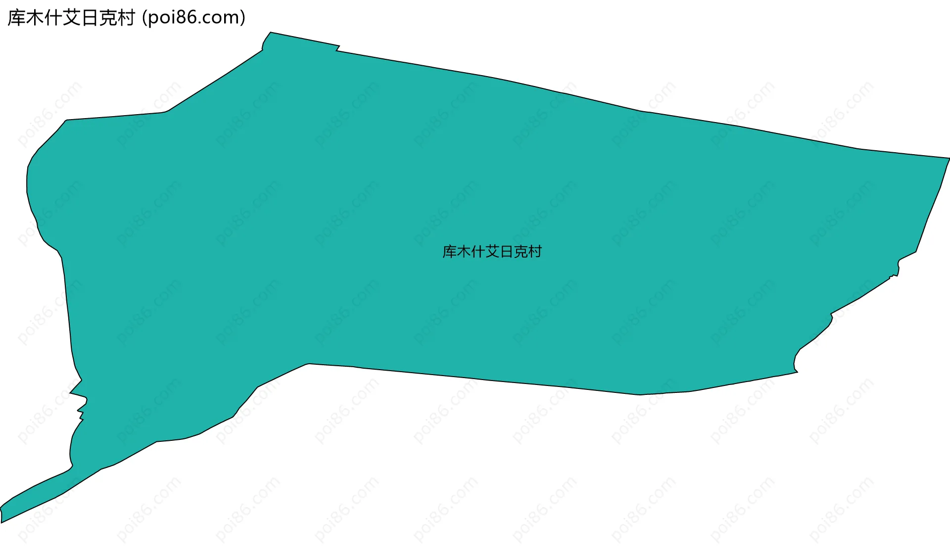 库木什艾日克村边界地图