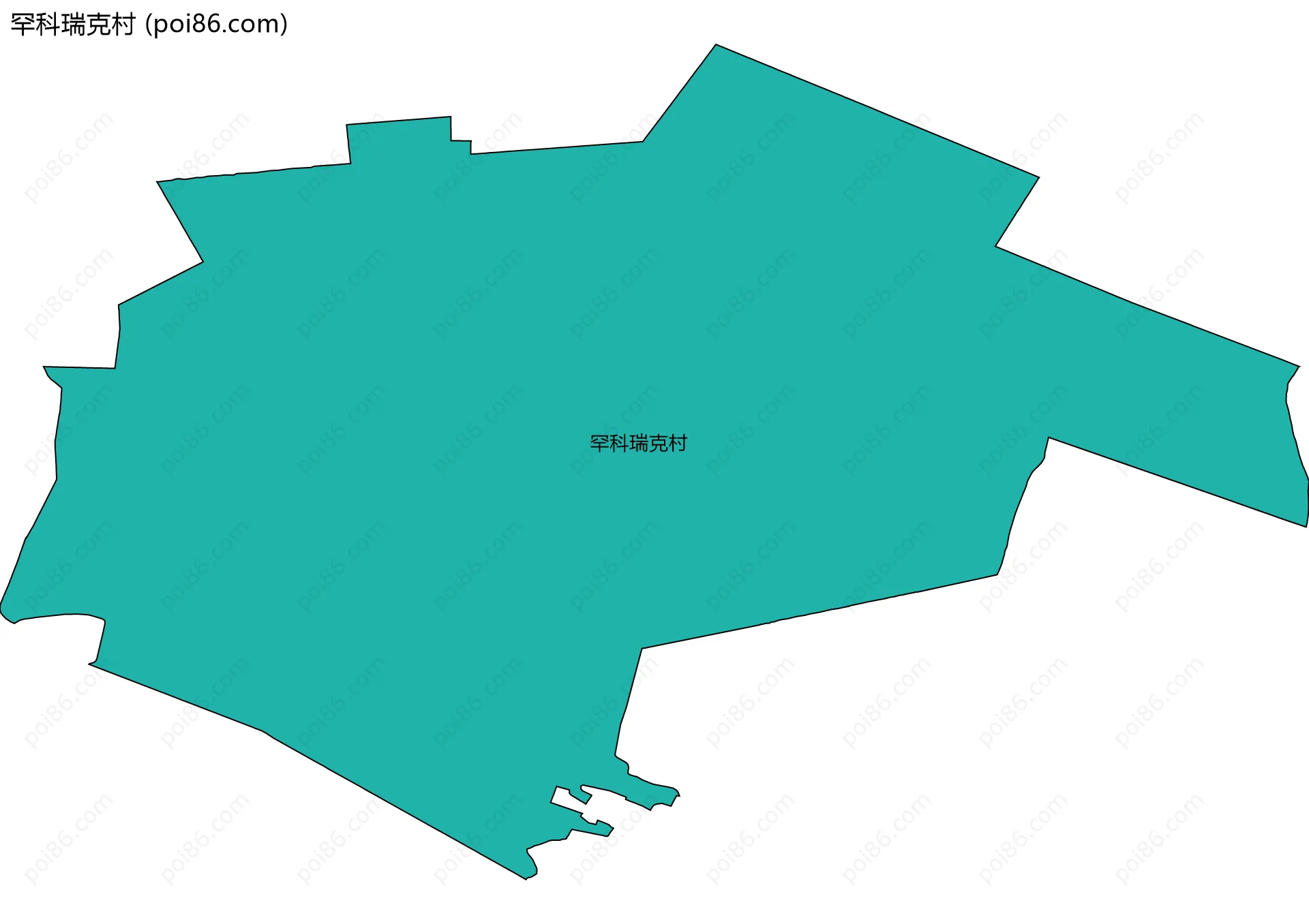 罕科瑞克村边界地图