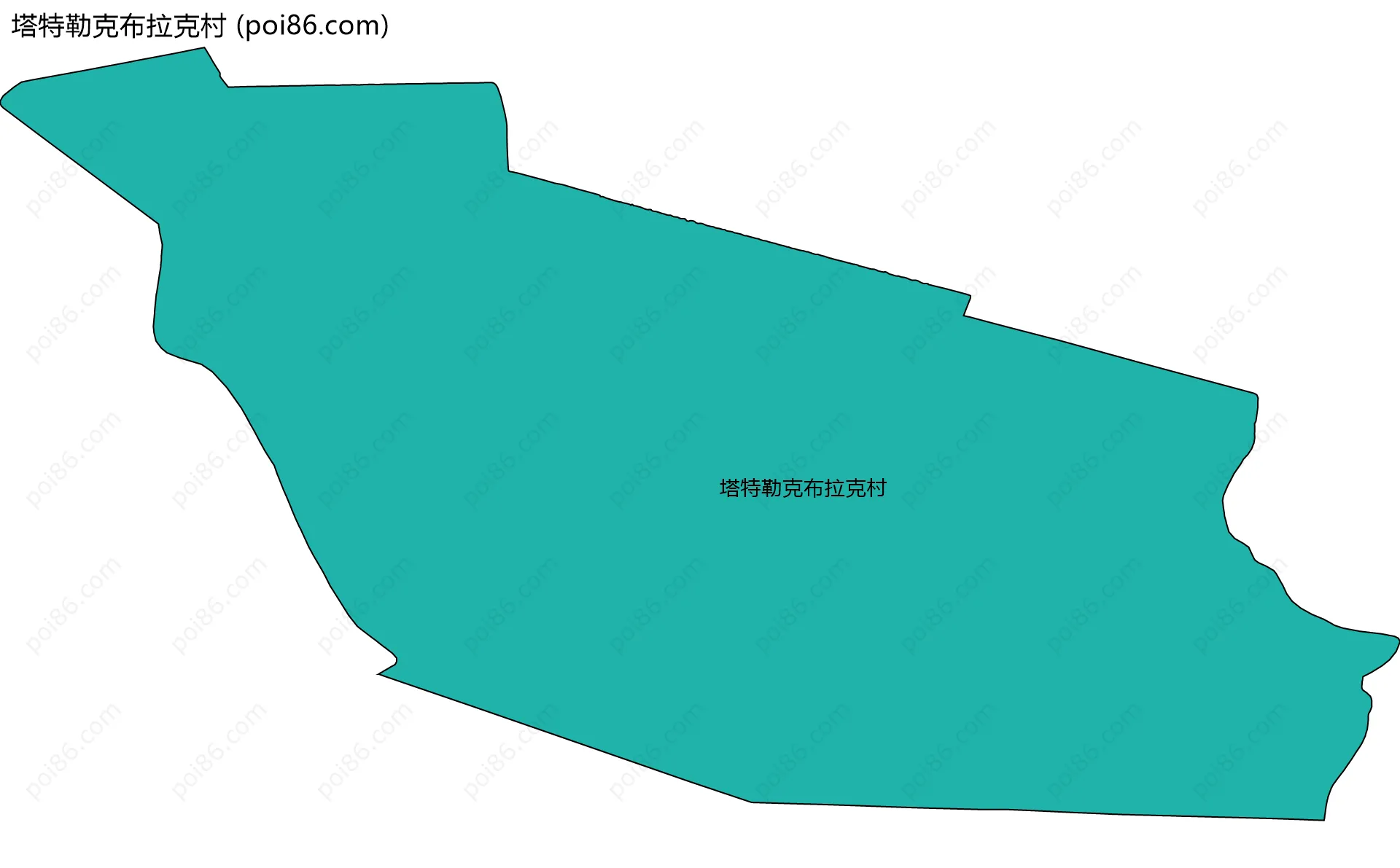 塔特勒克布拉克村边界地图