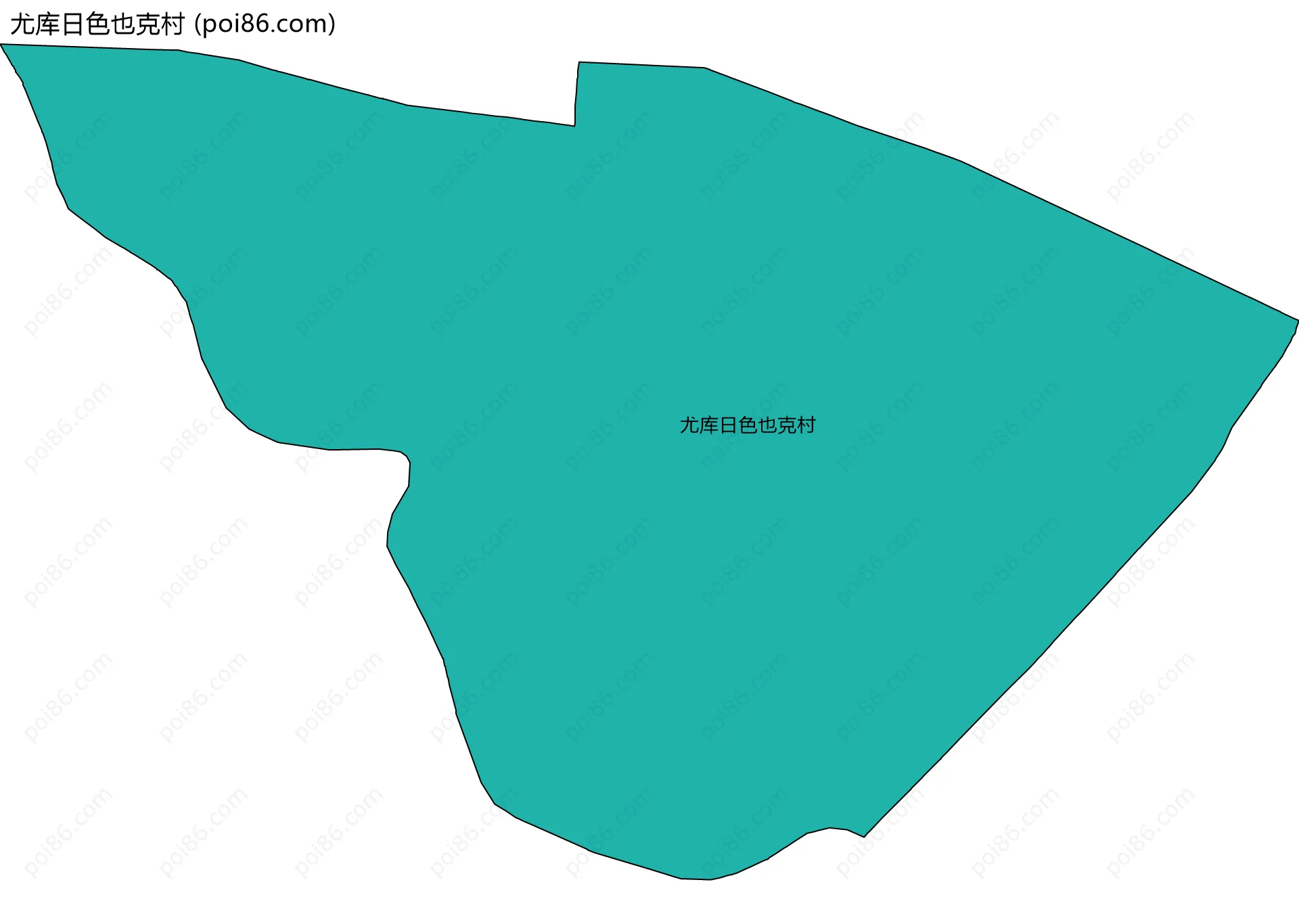 尤库日色也克村边界地图