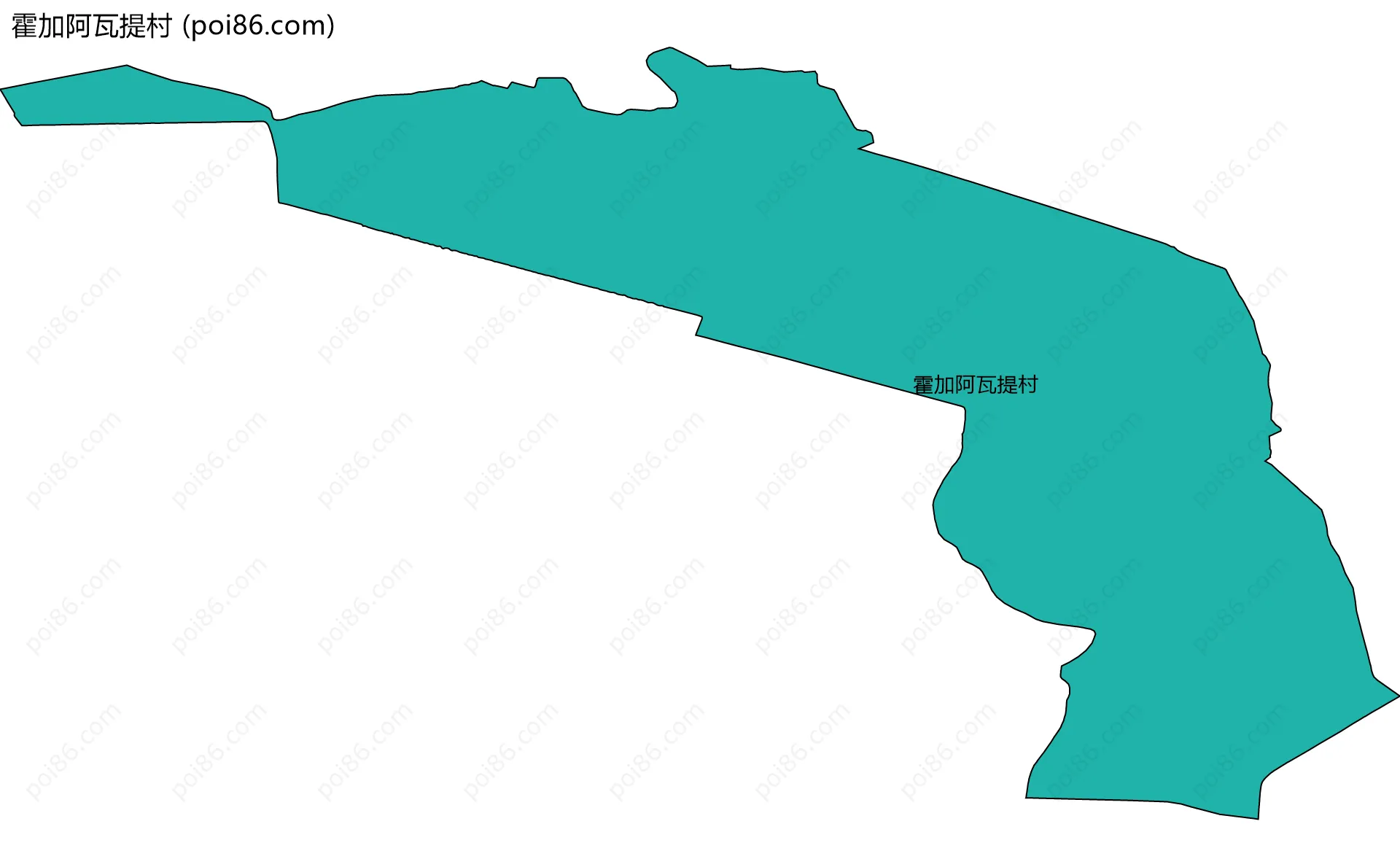 霍加阿瓦提村边界地图