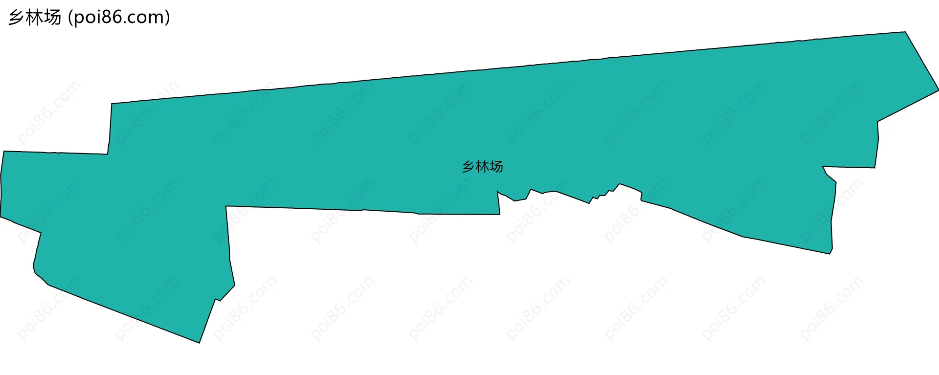 乡林场边界地图