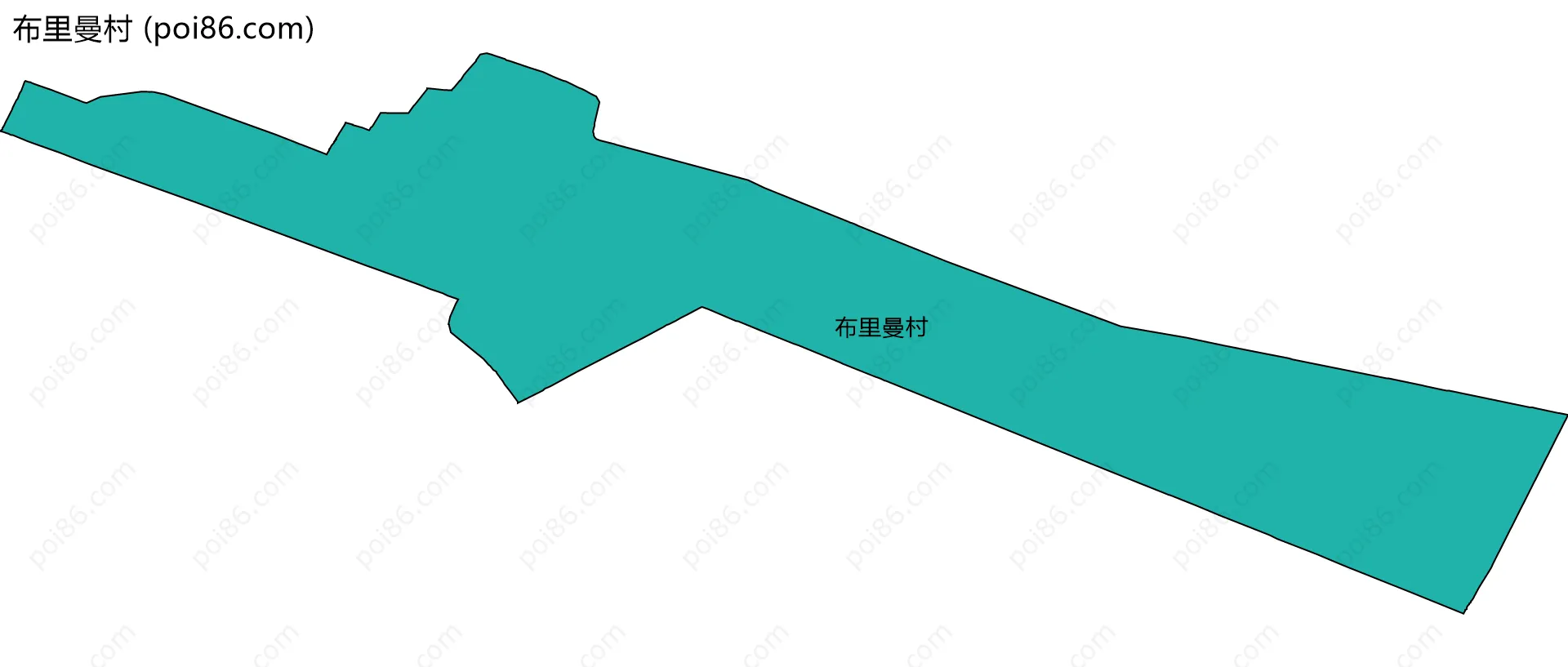 布里曼村边界地图