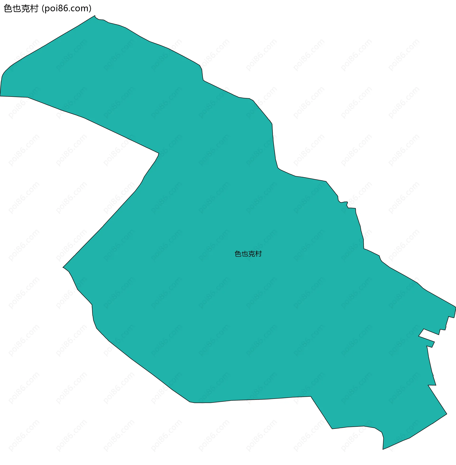 色也克村边界地图
