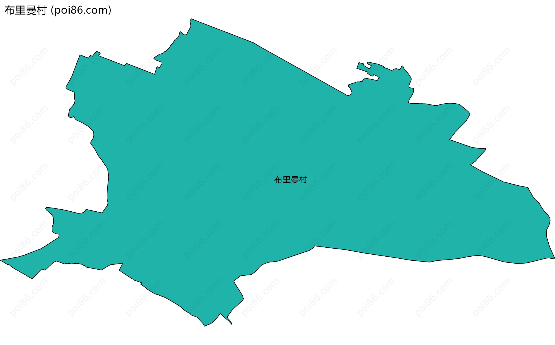 布里曼村边界地图