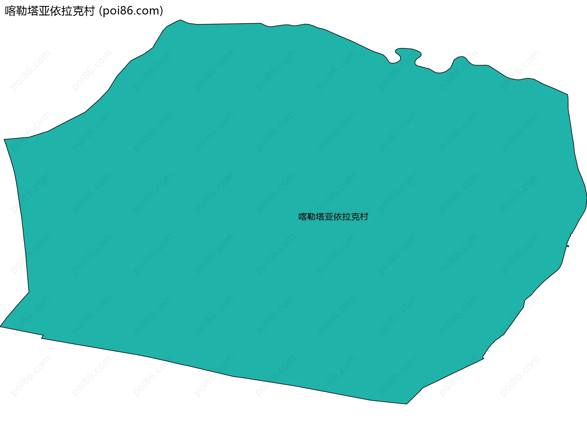 喀勒塔亚依拉克村边界地图
