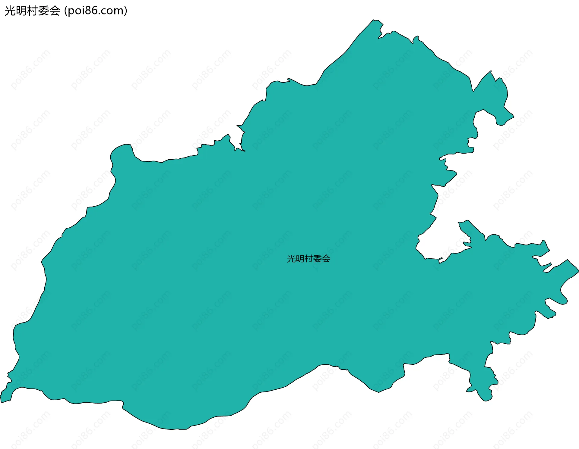 光明村委会边界地图
