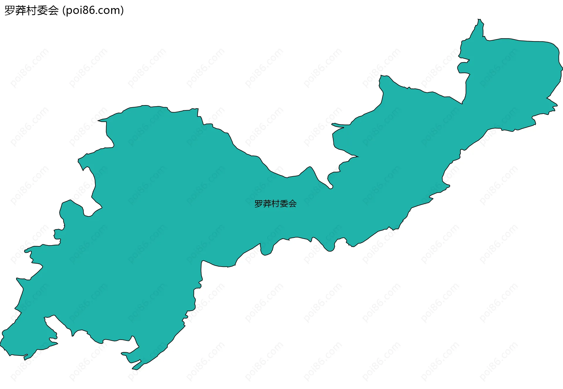 罗莽村委会边界地图