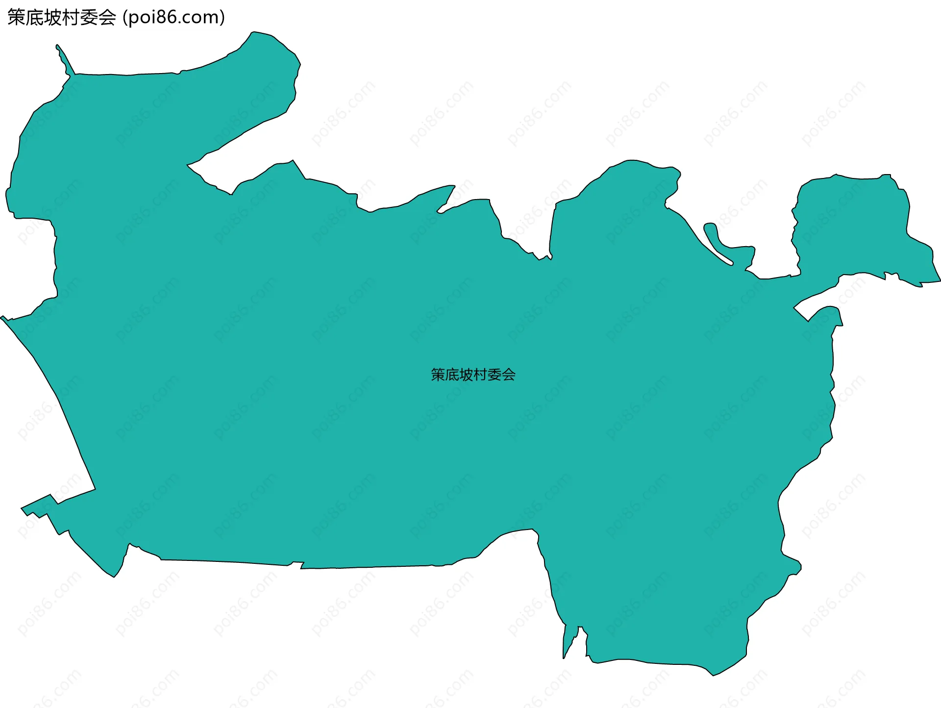 策底坡村委会边界地图