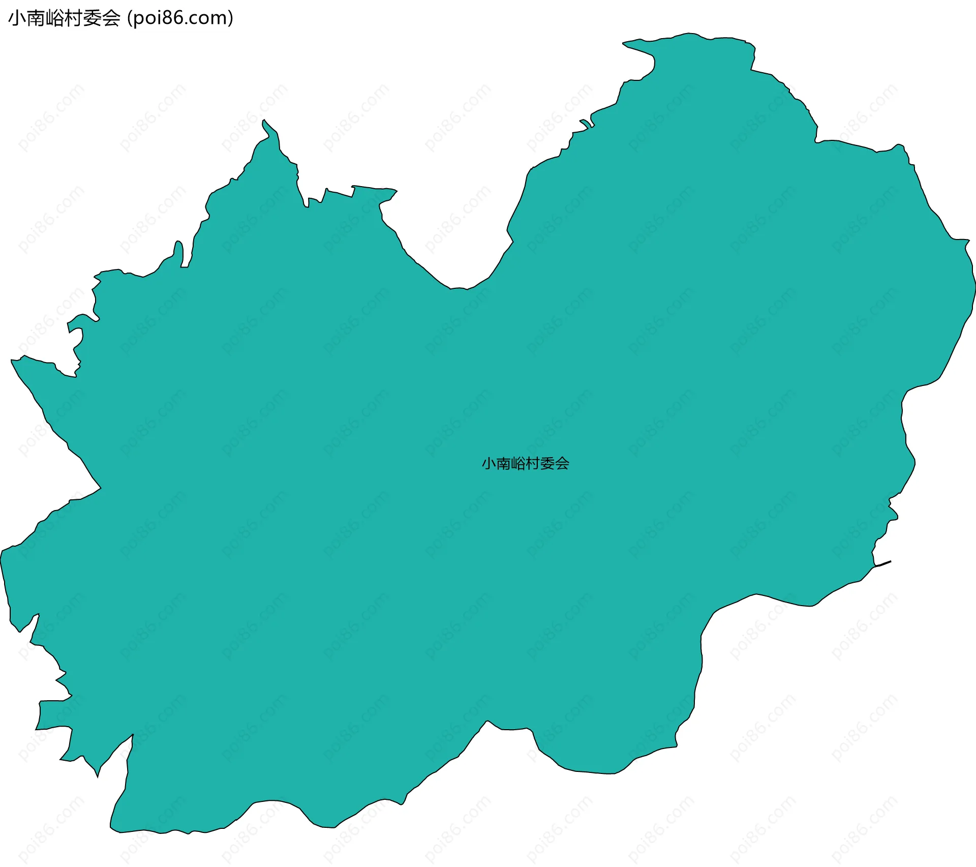 小南峪村委会边界地图