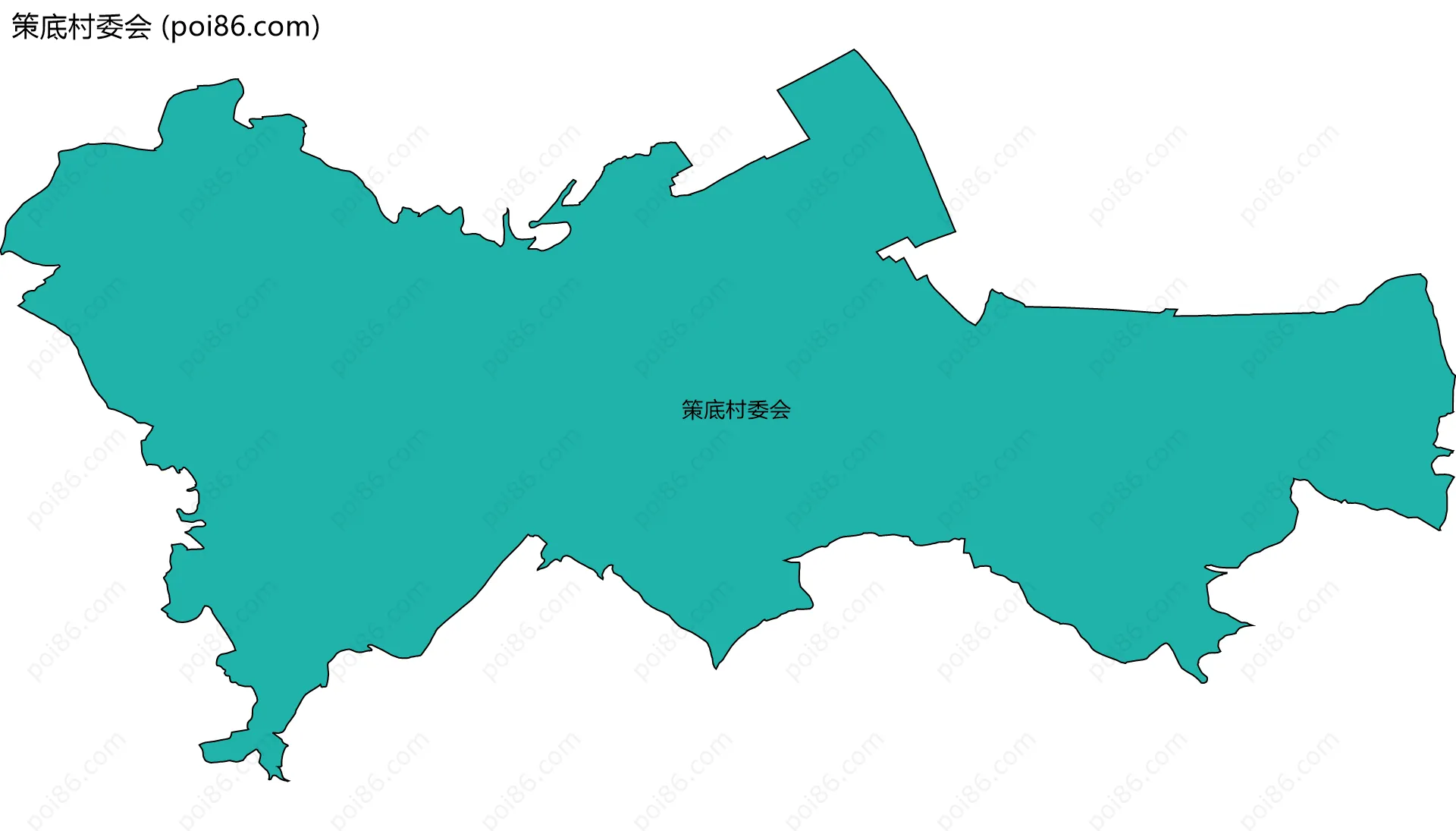 策底村委会边界地图