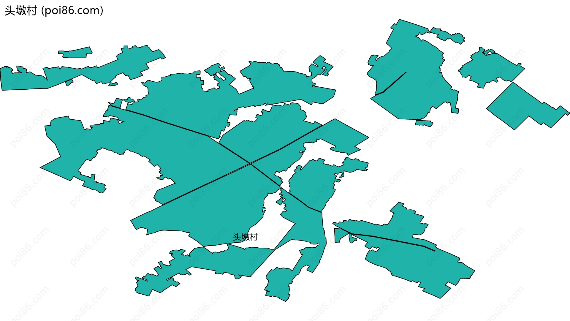 头墩村边界地图