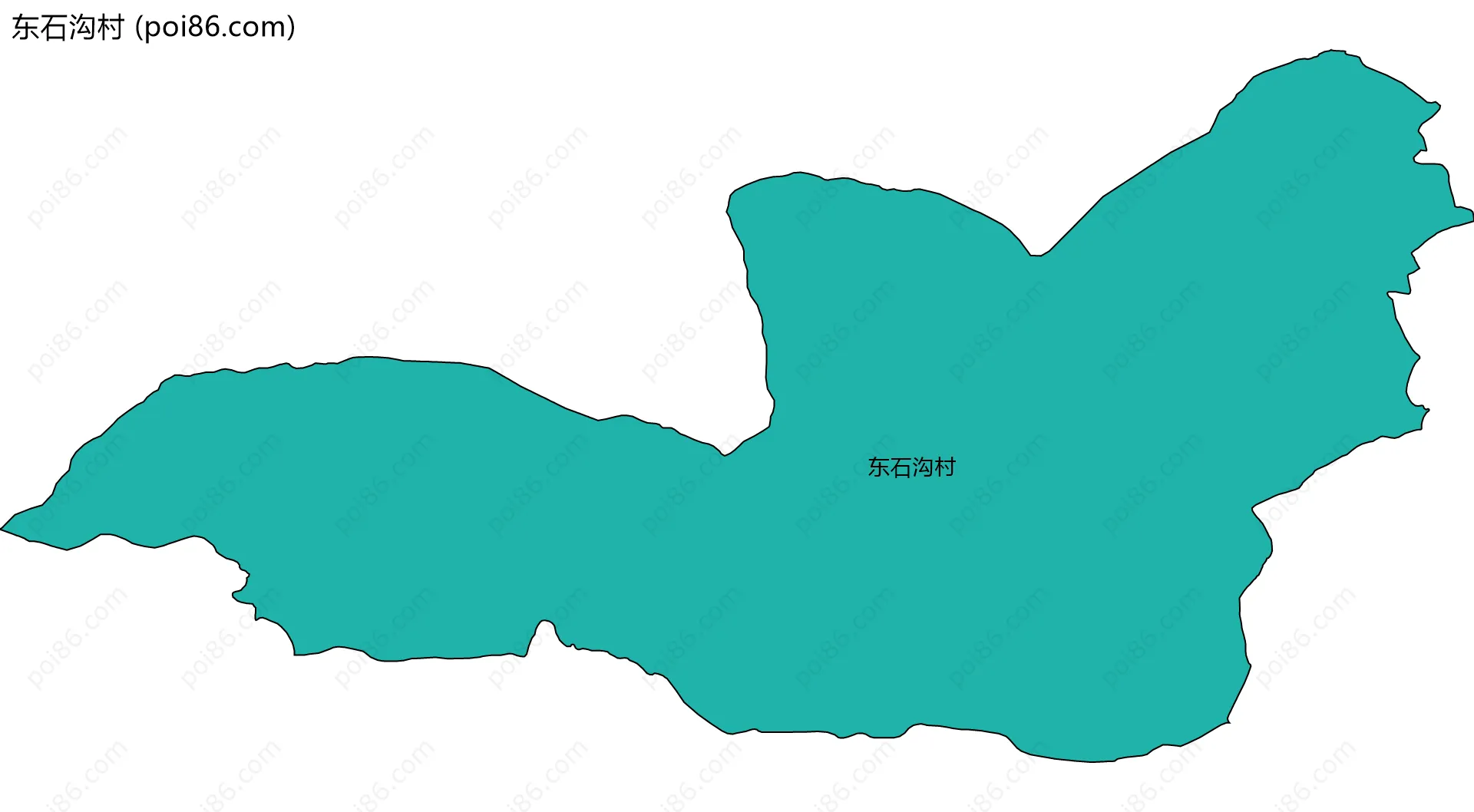 东石沟村边界地图