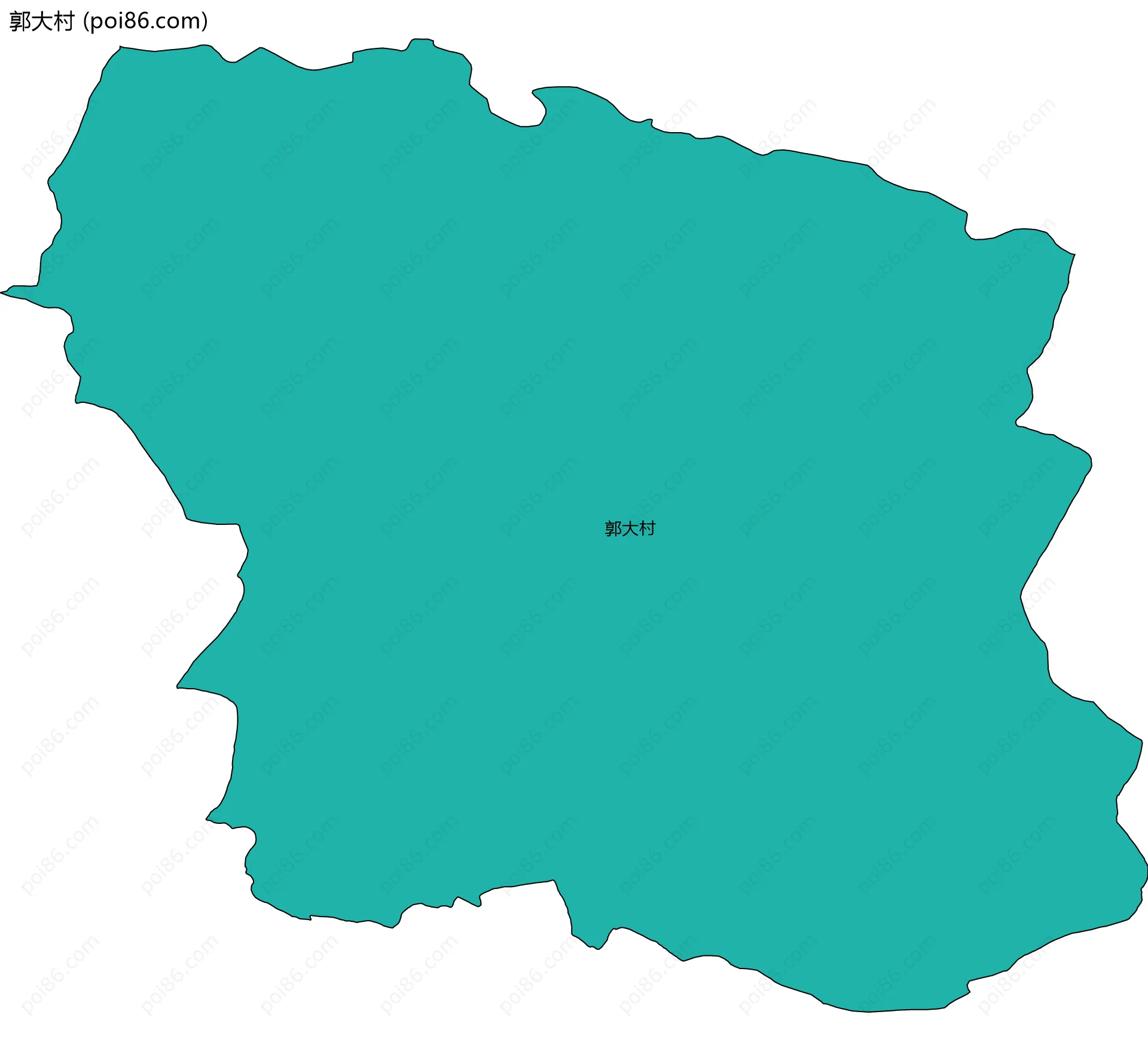 郭大村边界地图