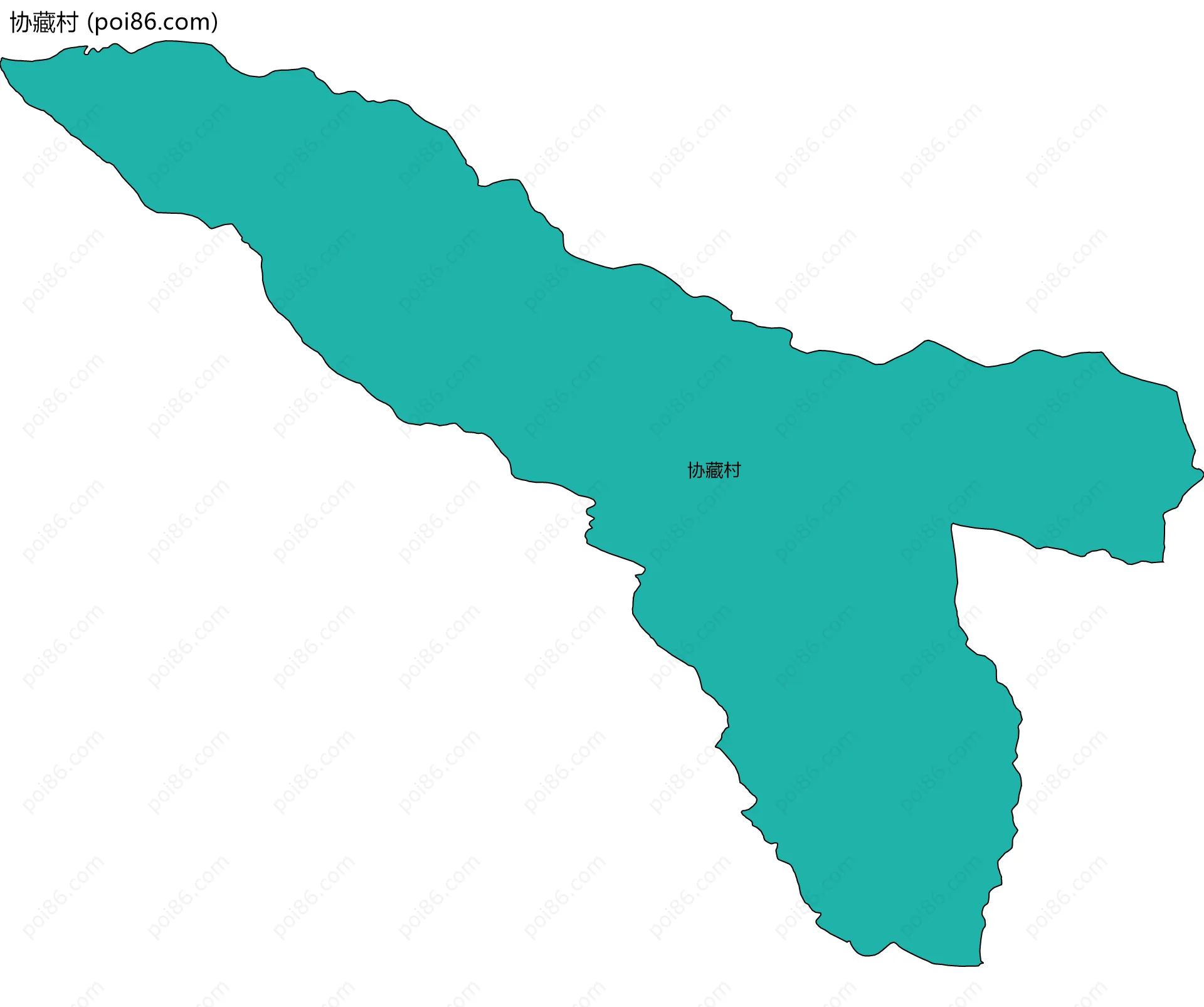 协藏村边界地图