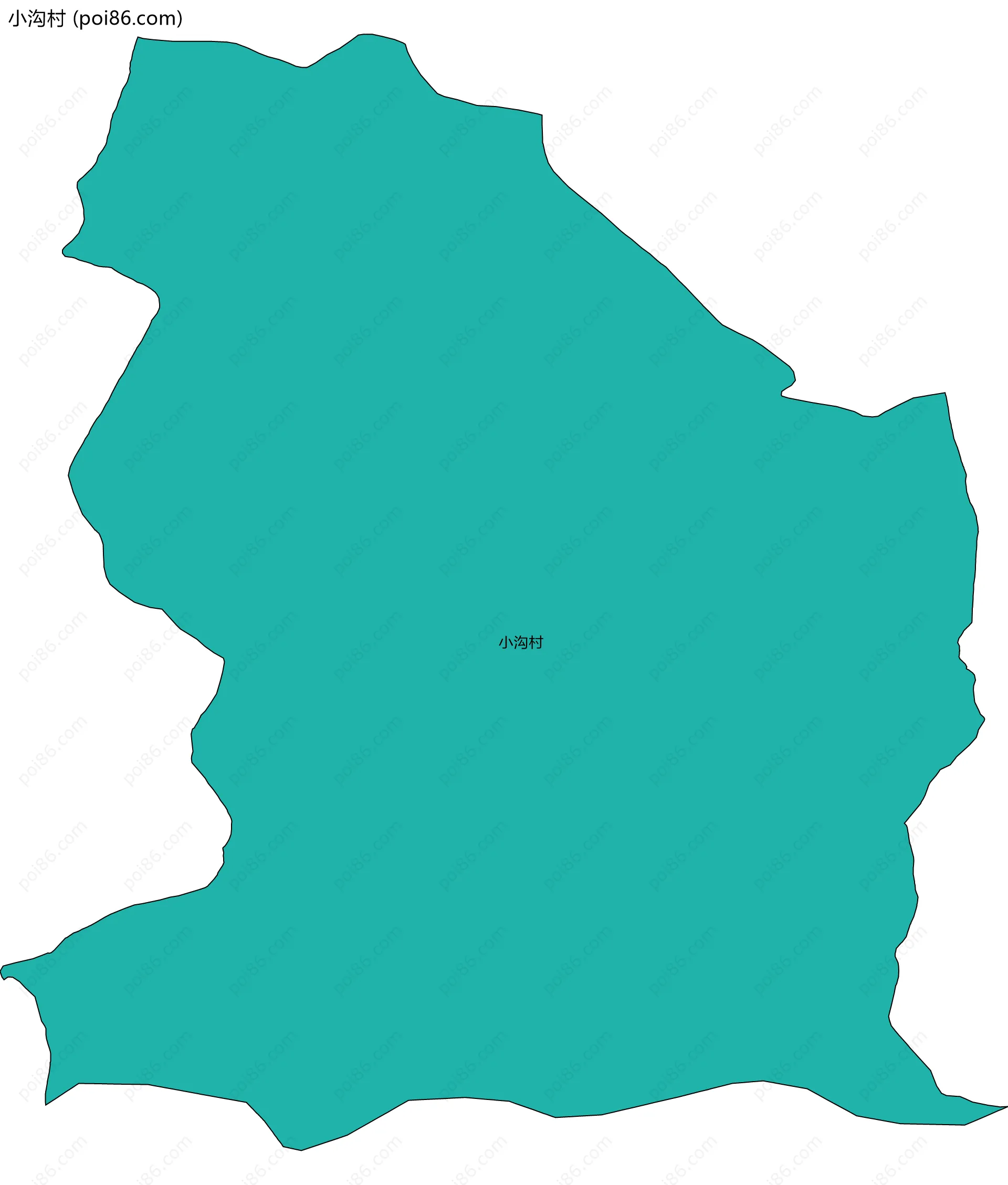 小沟村边界地图