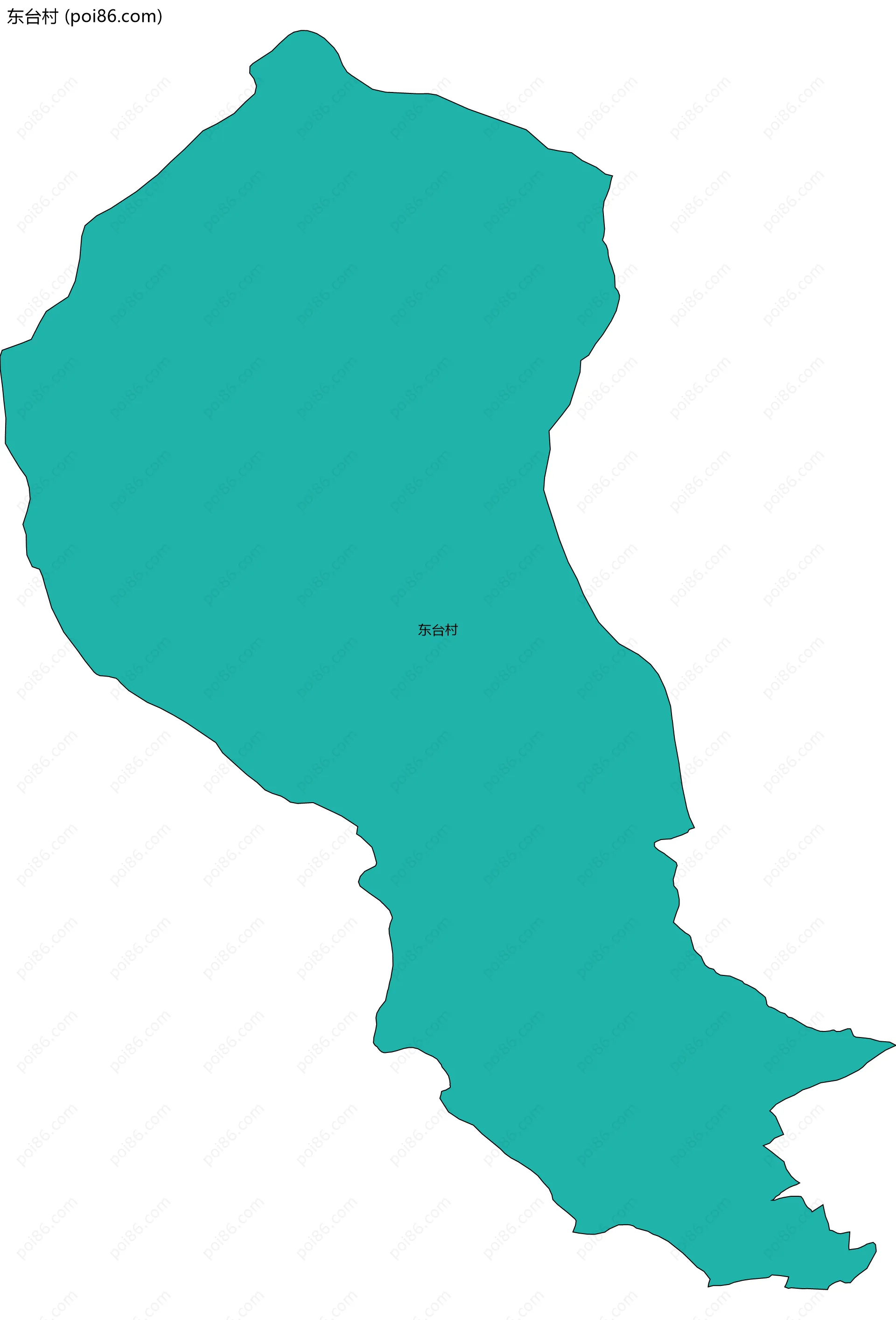 东台村边界地图