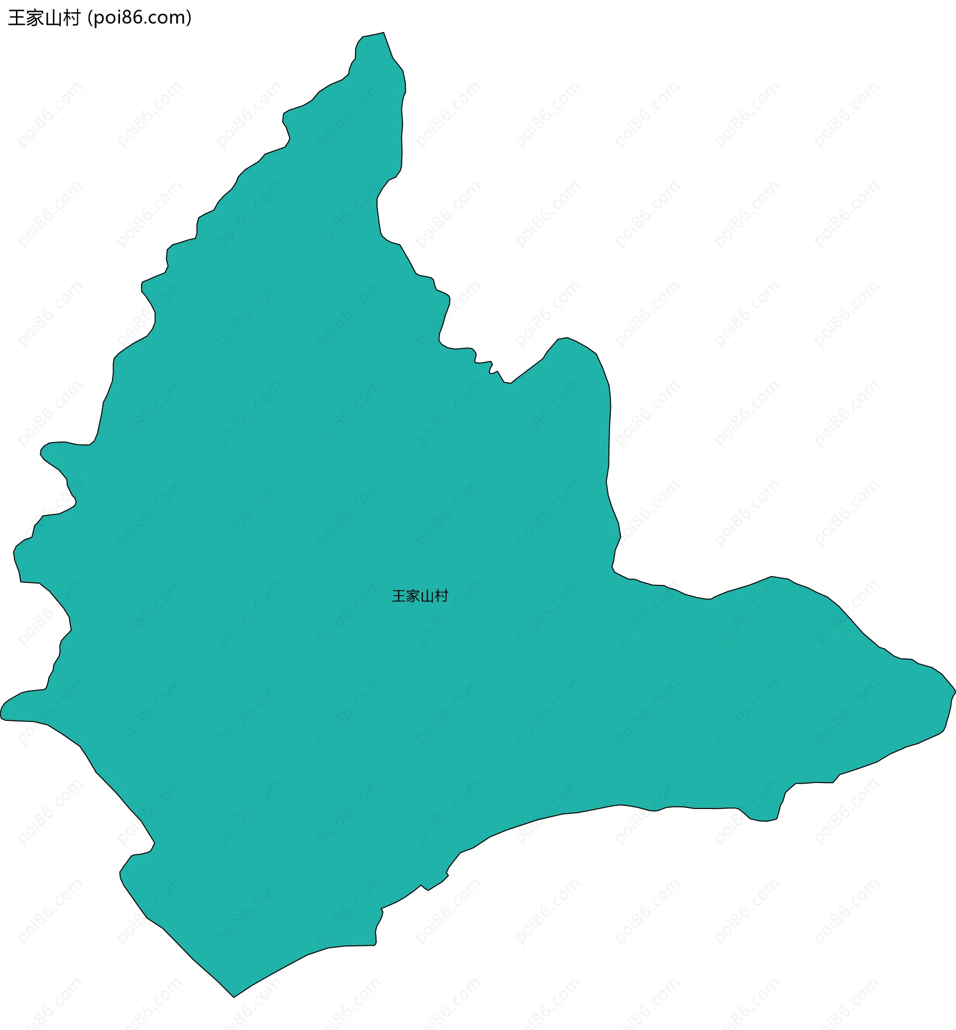 王家山村边界地图