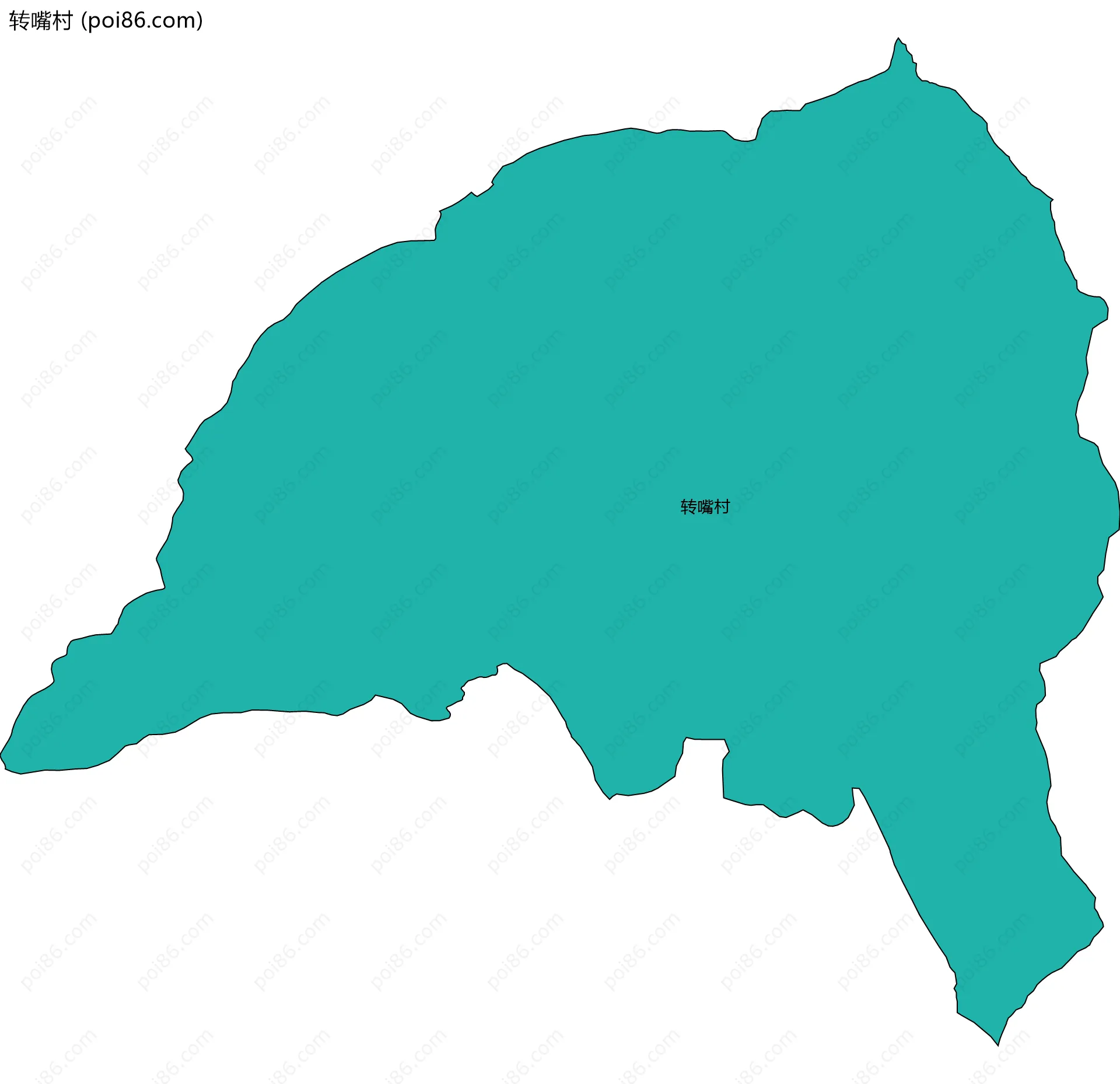 转嘴村边界地图