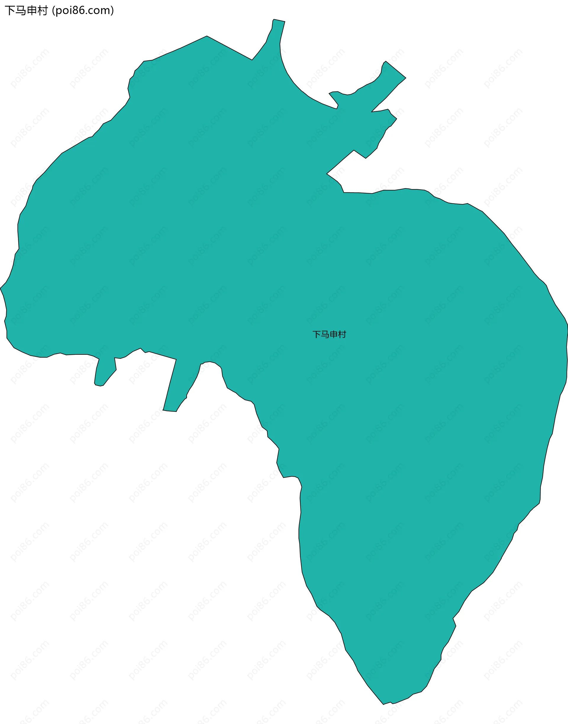 下马申村边界地图