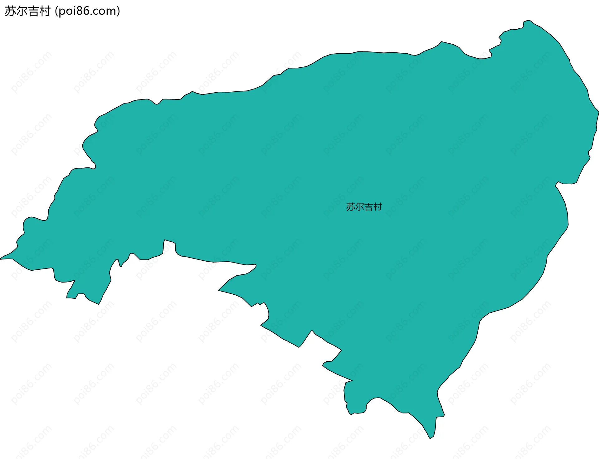 苏尔吉村边界地图