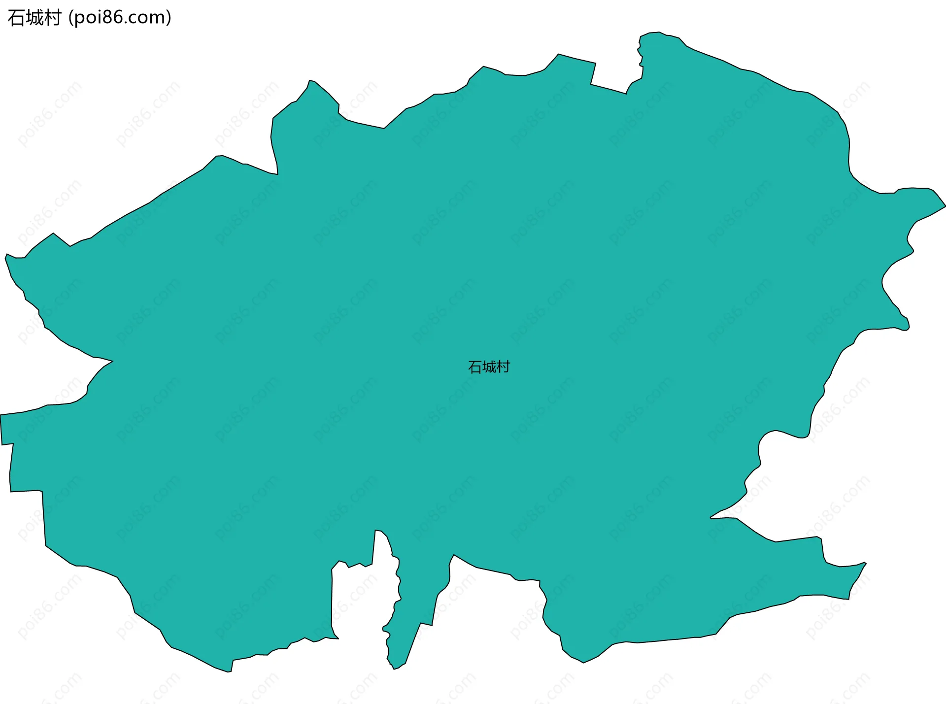 石城村边界地图