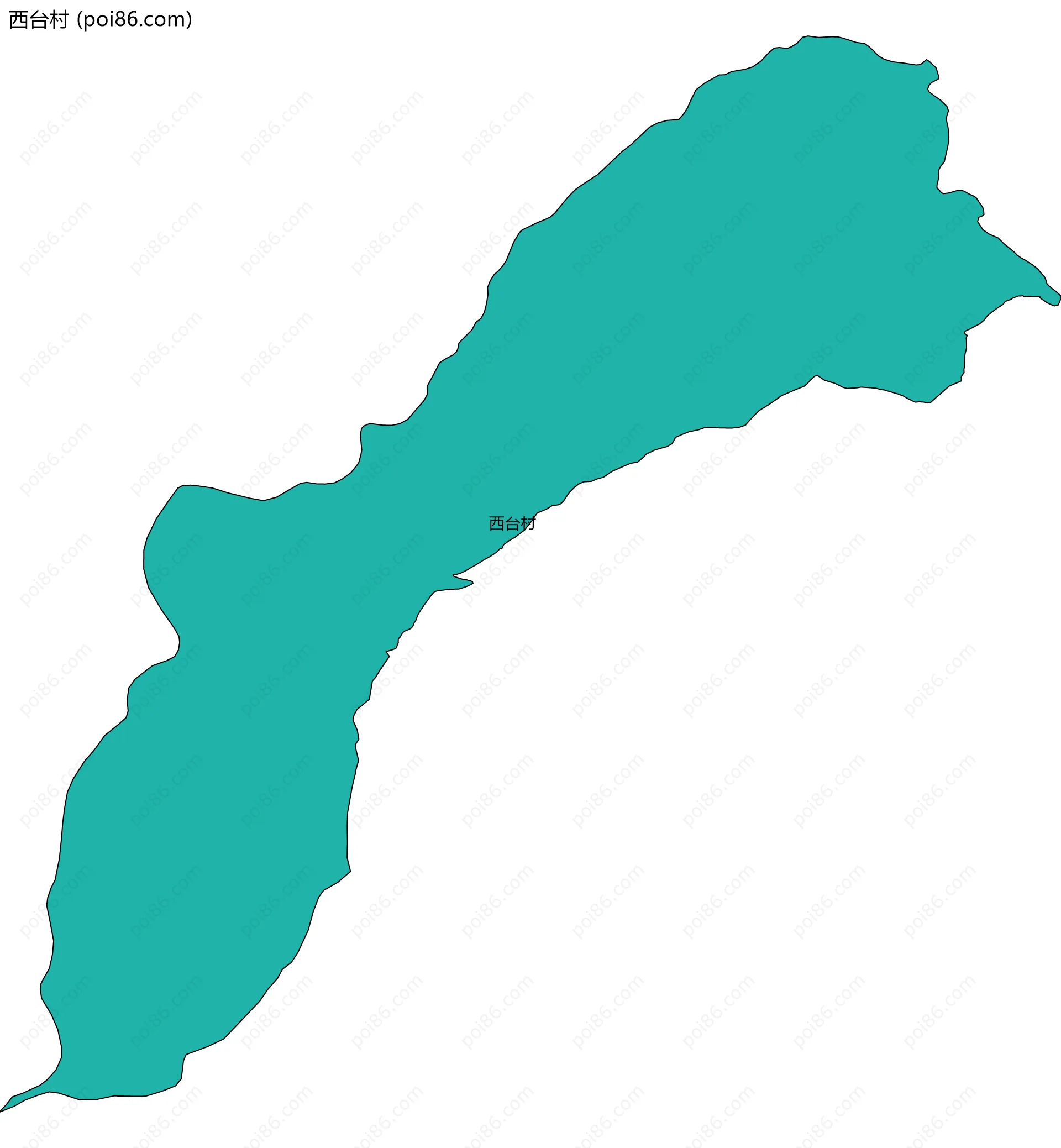 西台村边界地图