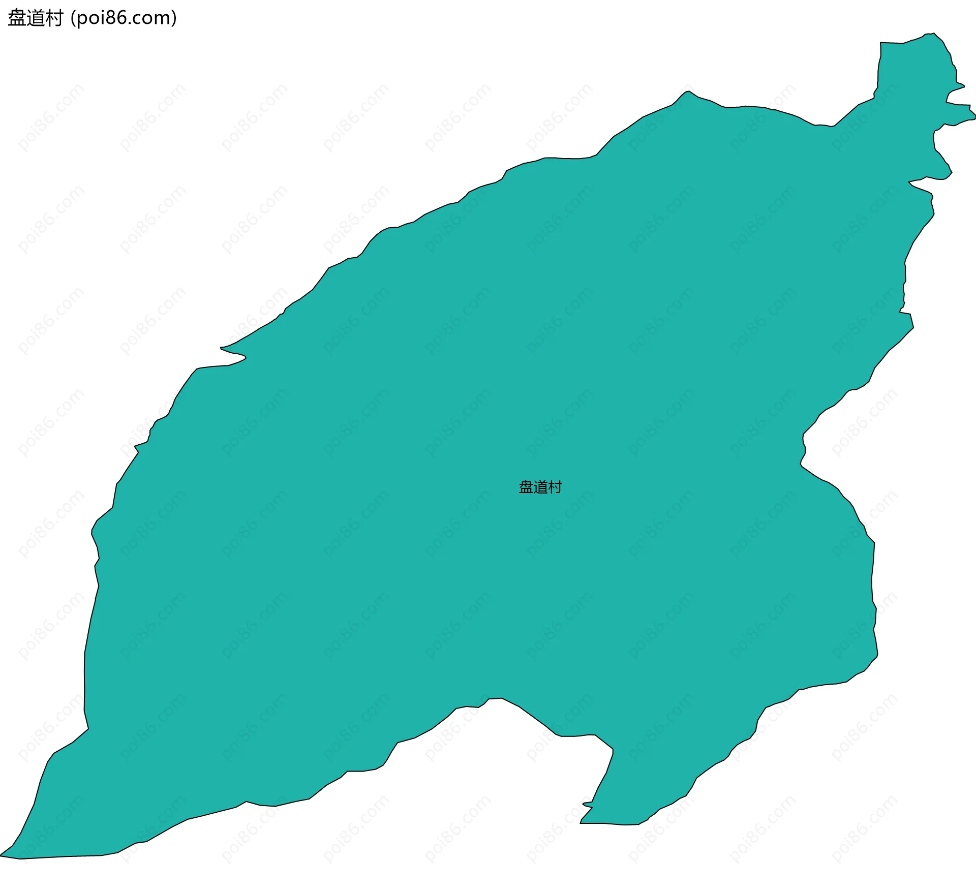 盘道村边界地图