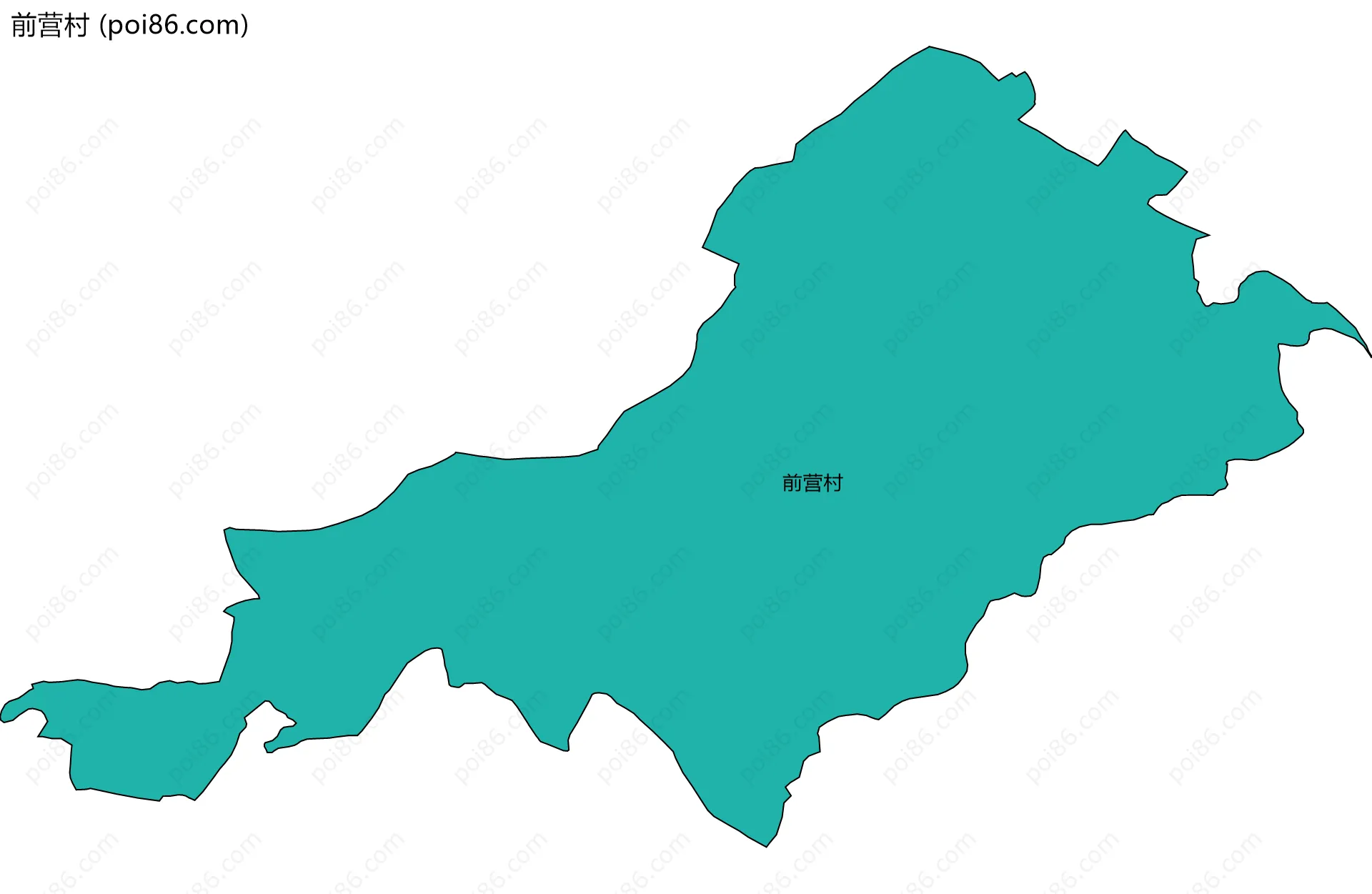 前营村边界地图