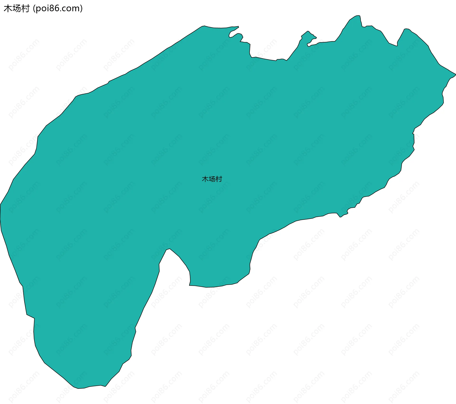 木场村边界地图