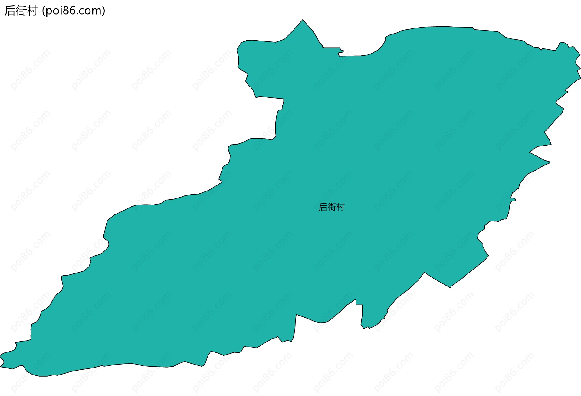 后街村边界地图
