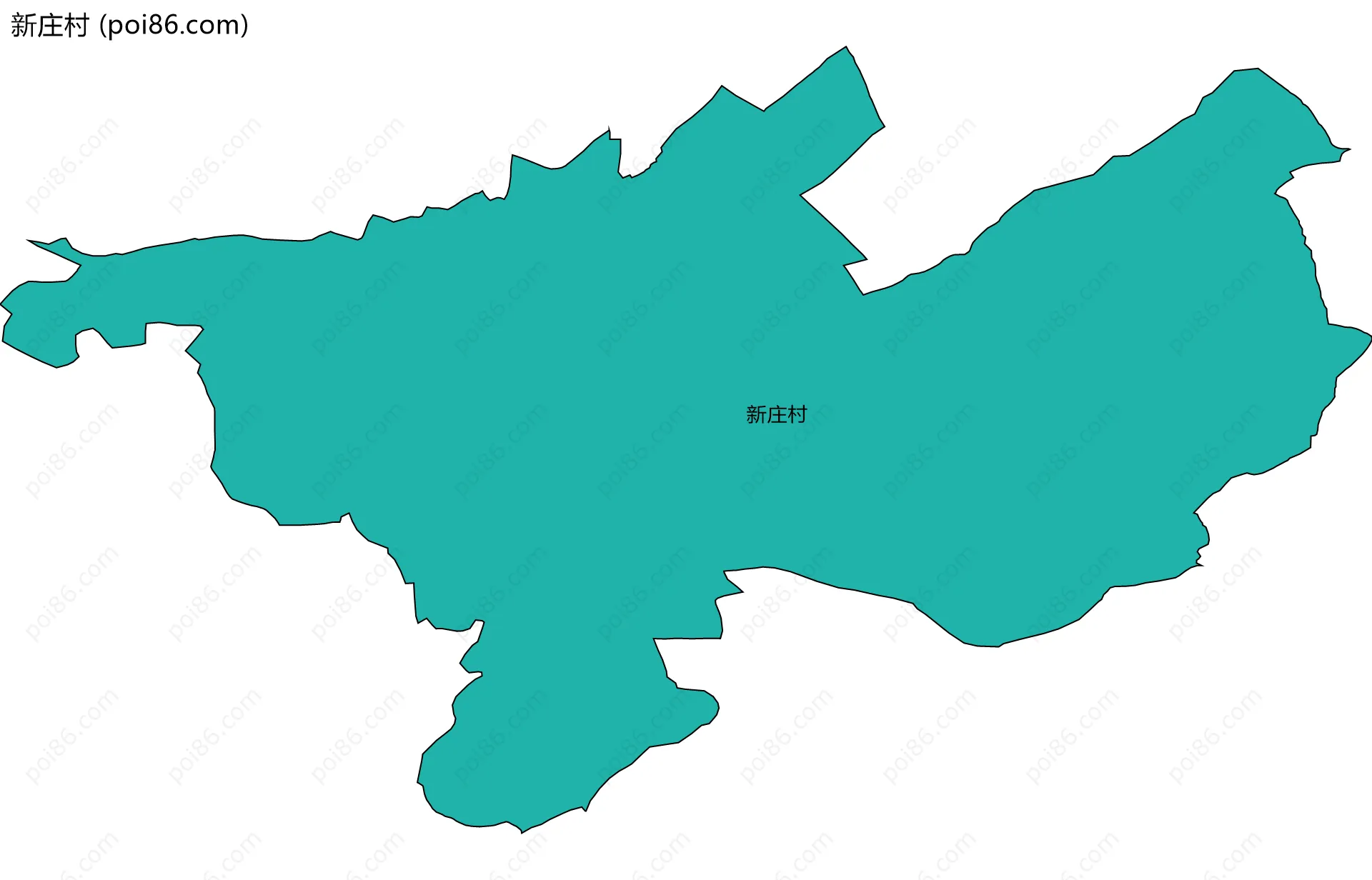 新庄村边界地图