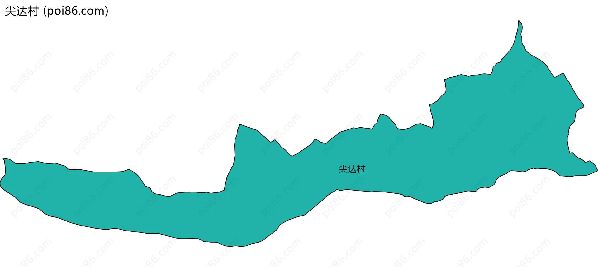 尖达村边界地图