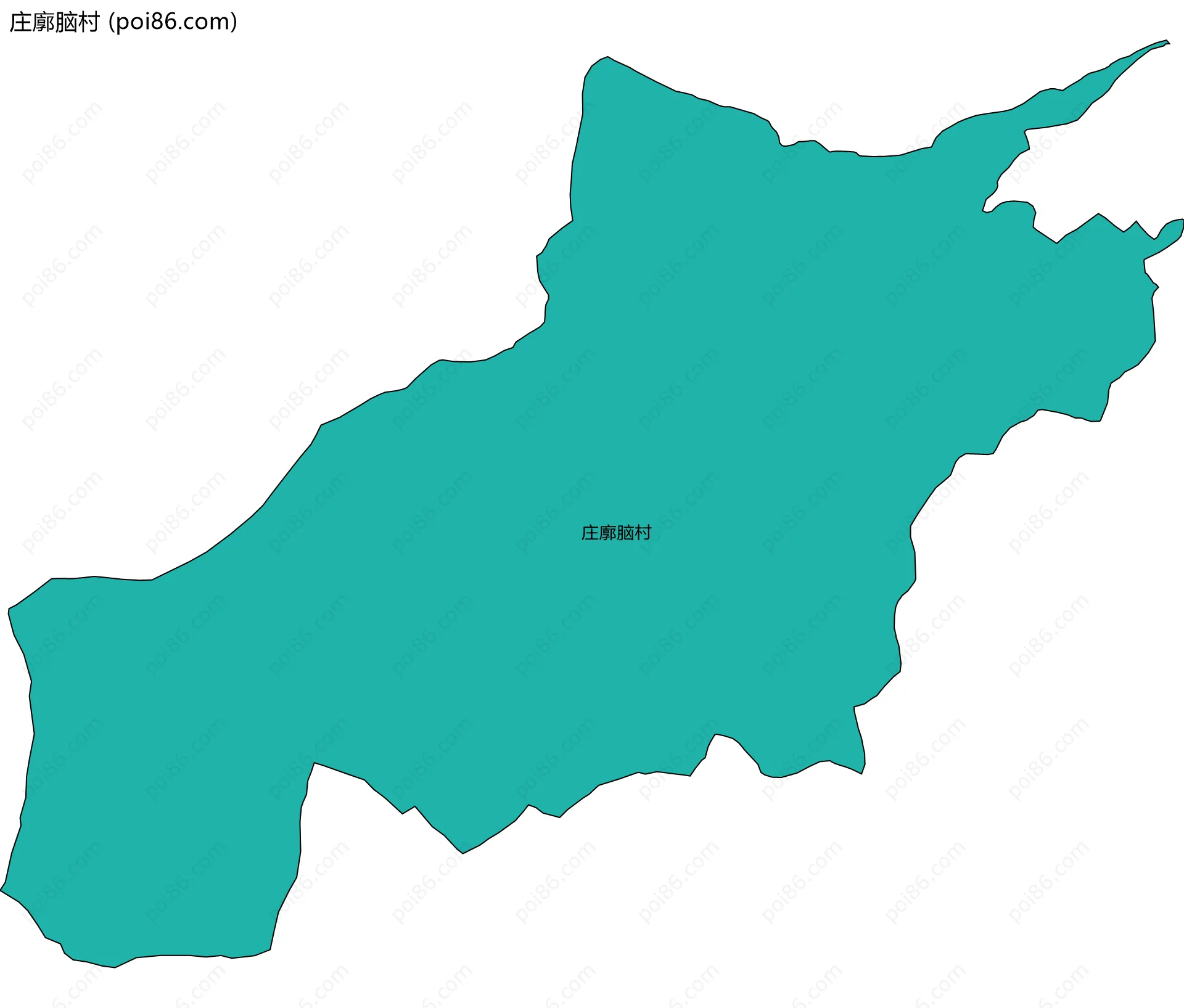 庄廓脑村边界地图