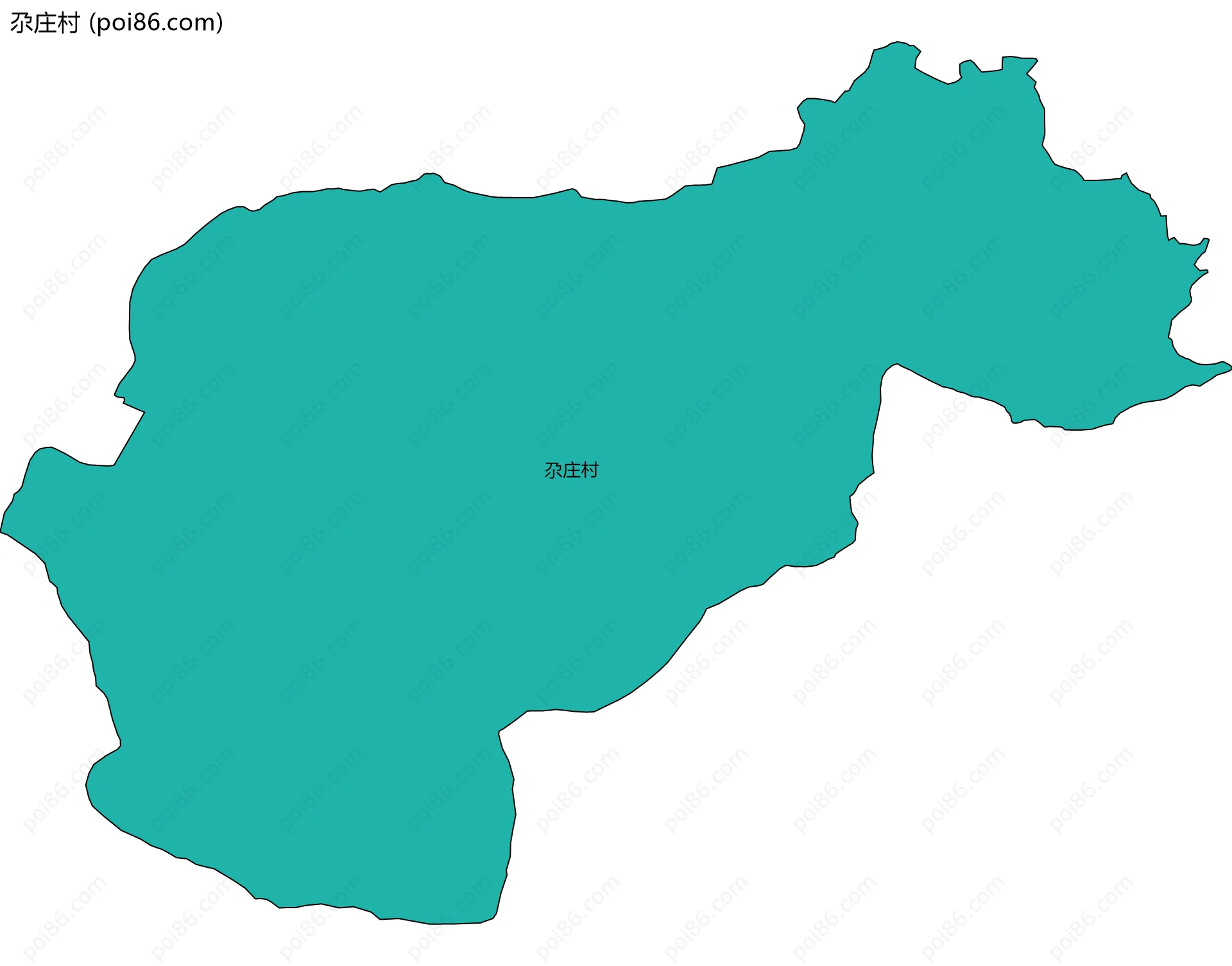 尕庄村边界地图
