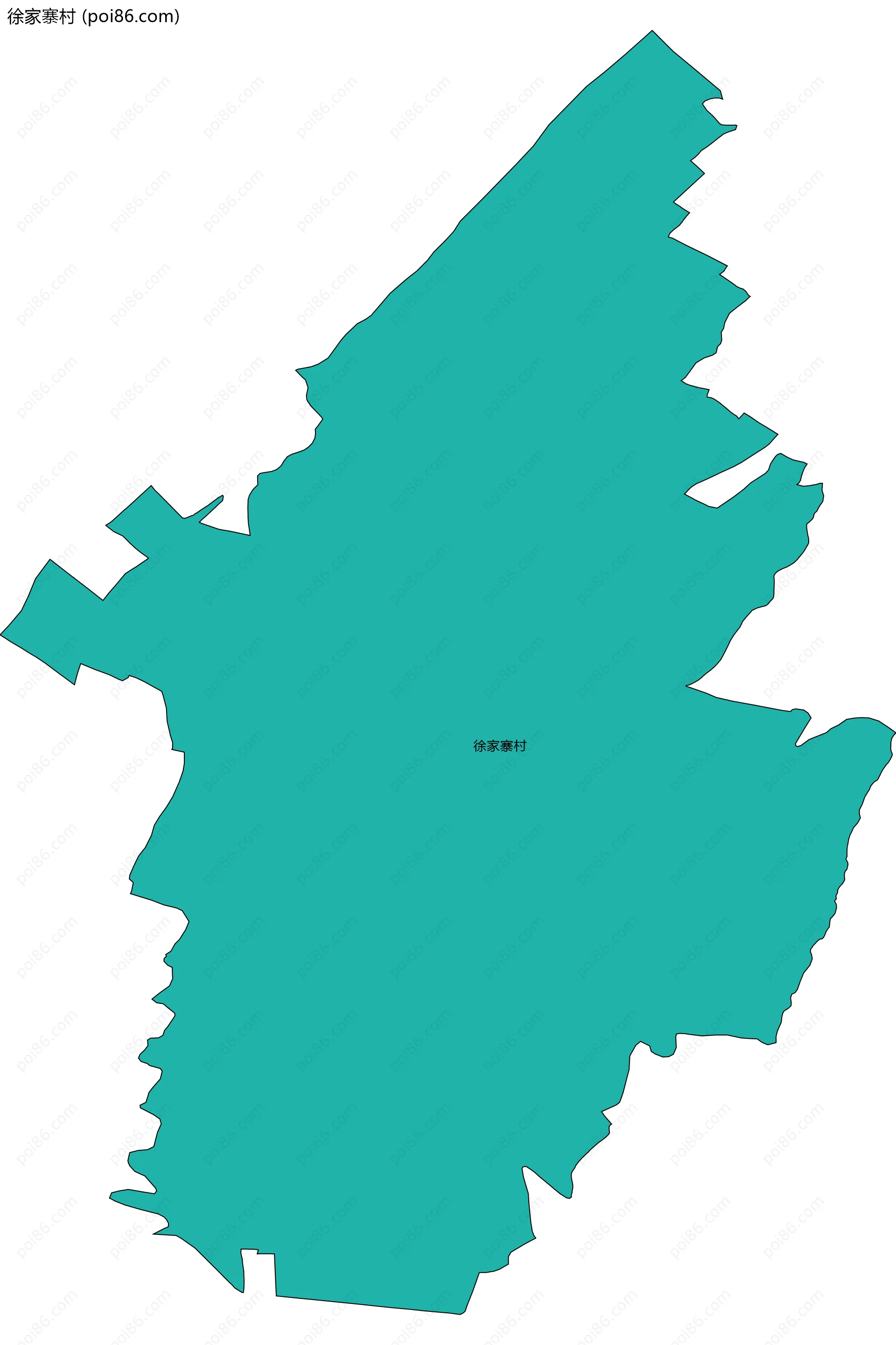 徐家寨村边界地图