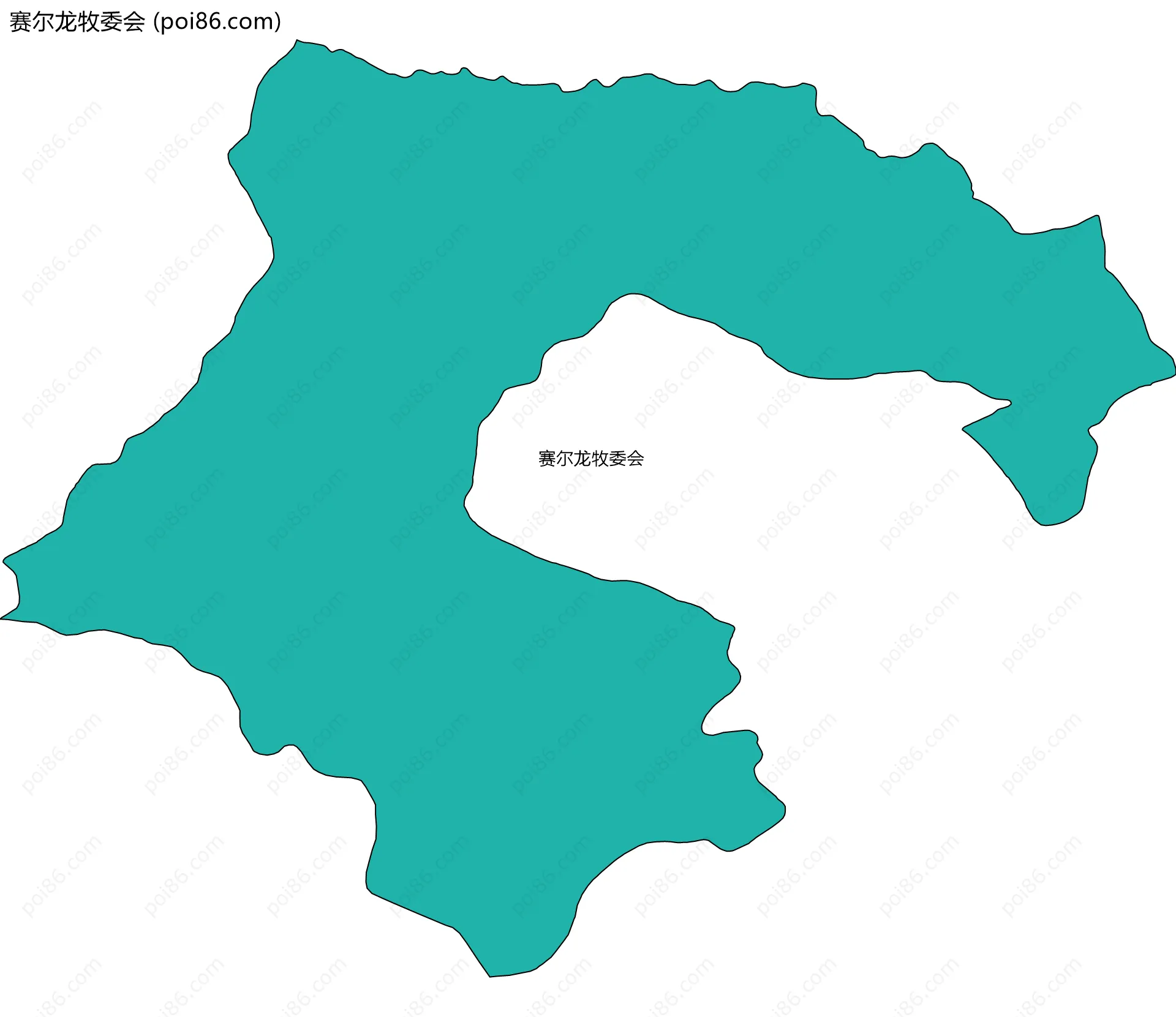 赛尔龙牧委会边界地图