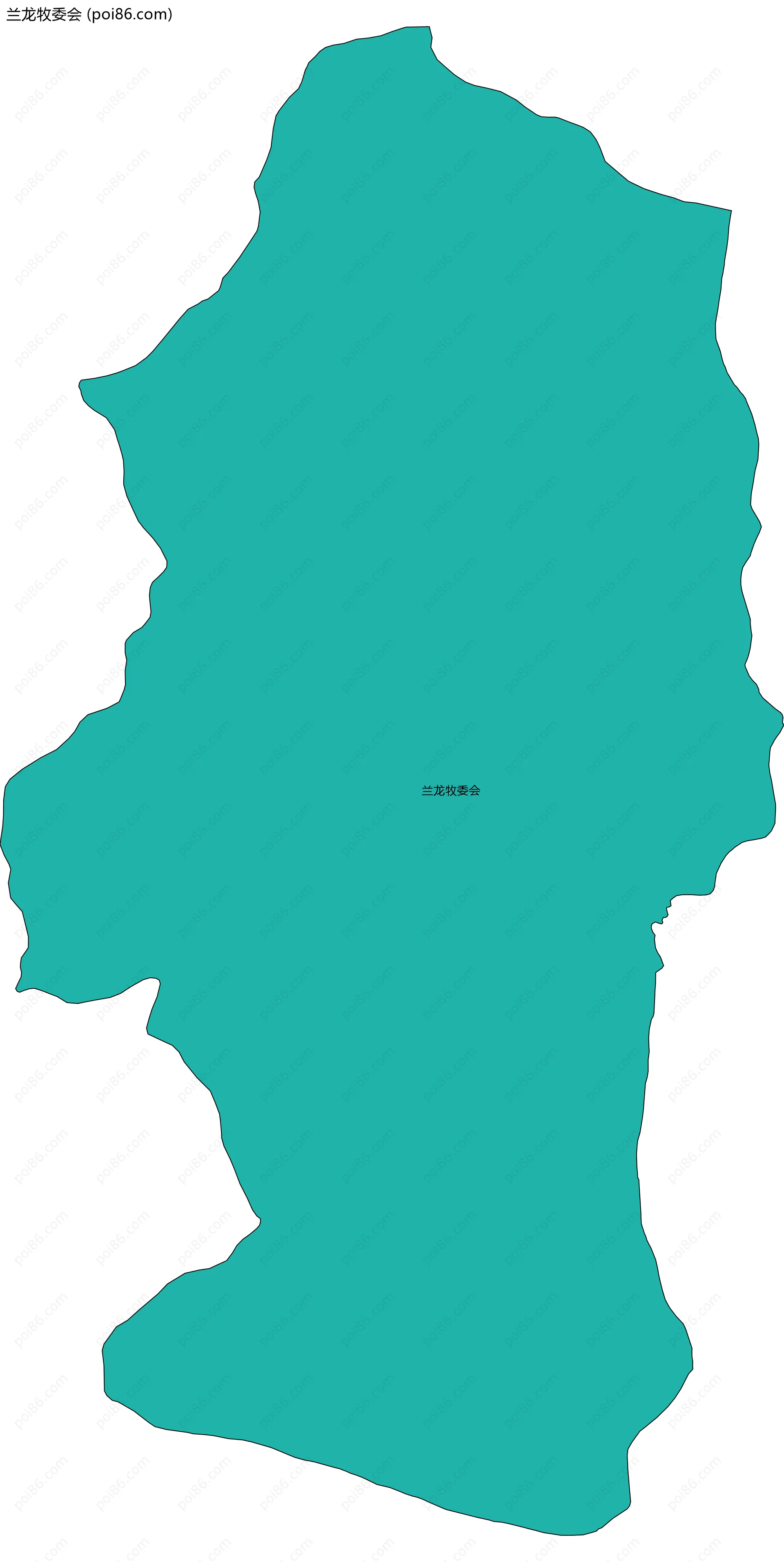 兰龙牧委会边界地图