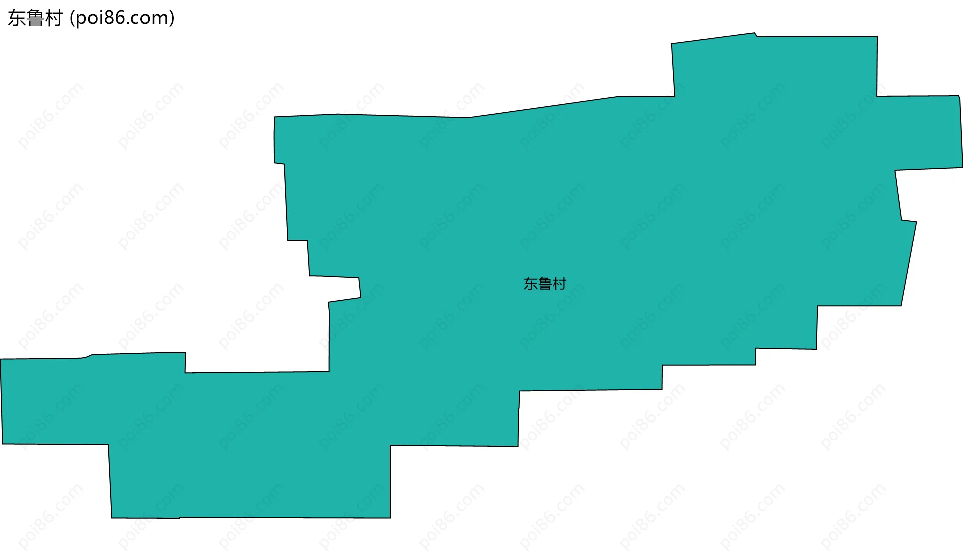 东鲁村边界地图