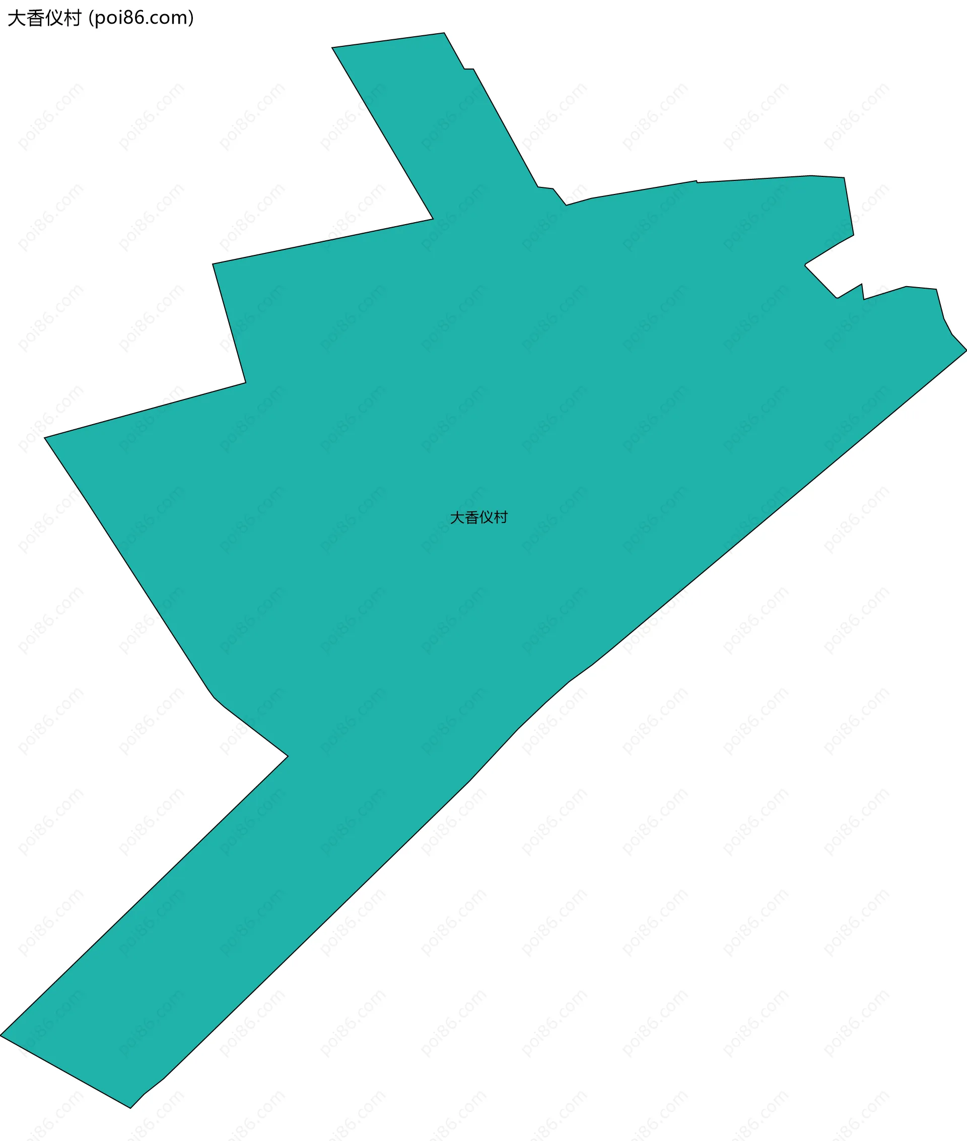 大香仪村边界地图