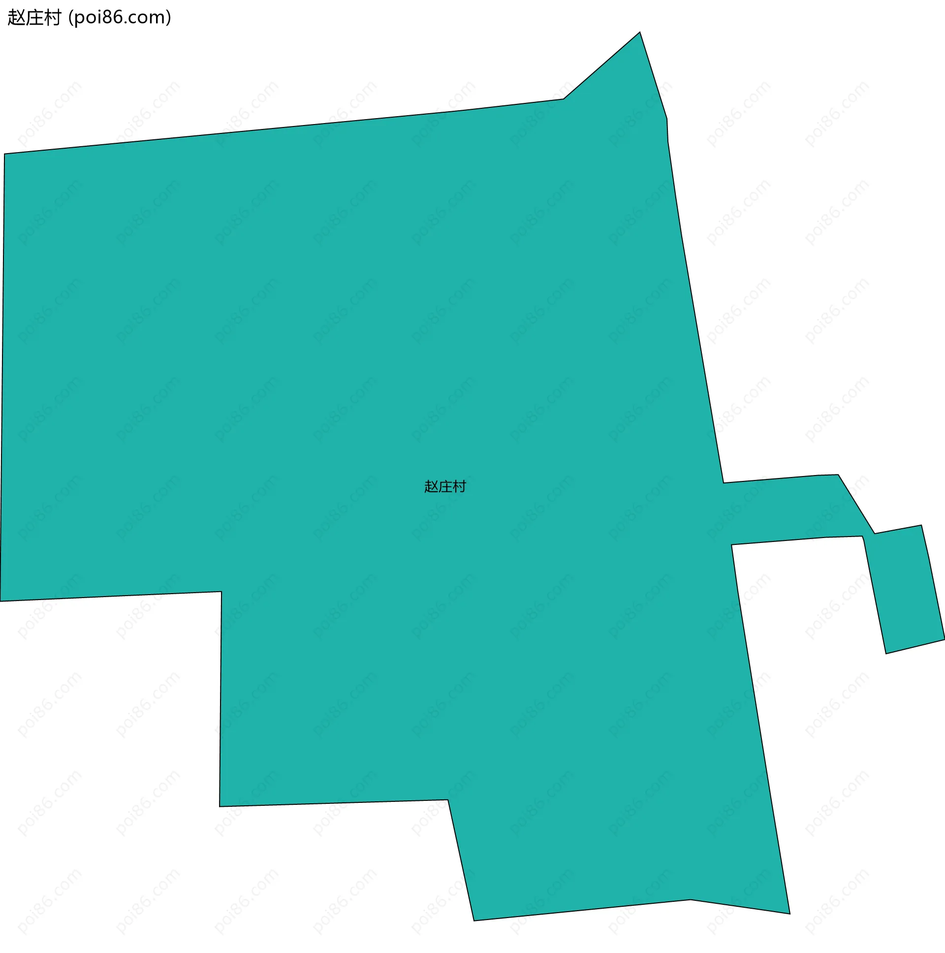 赵庄村边界地图