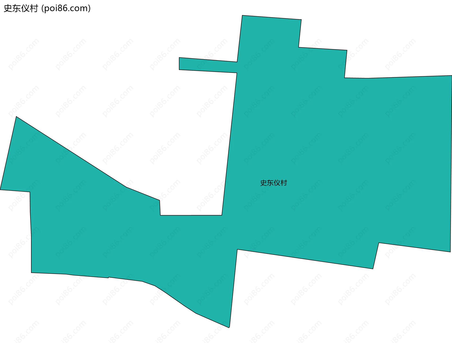 史东仪村边界地图