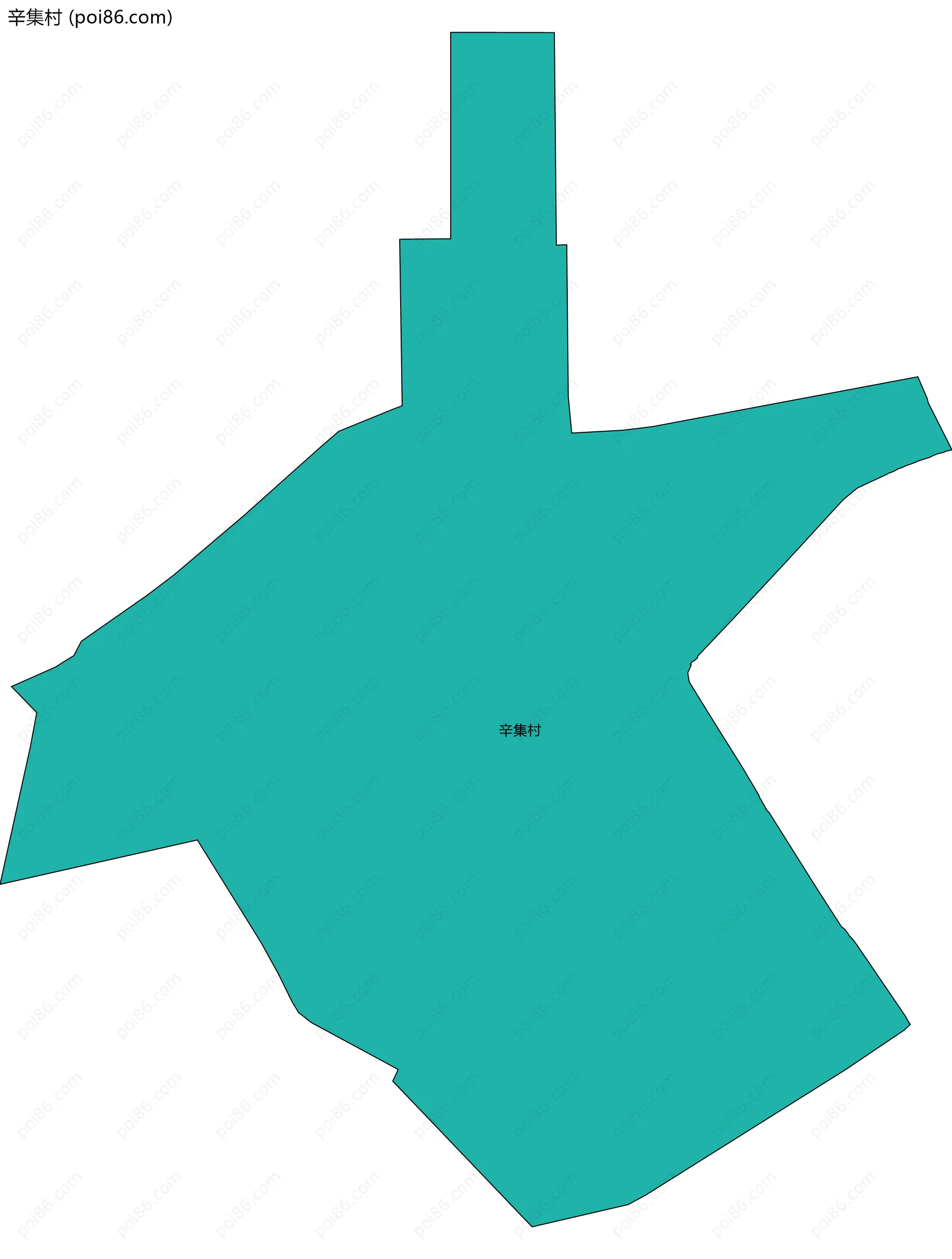 辛集村边界地图