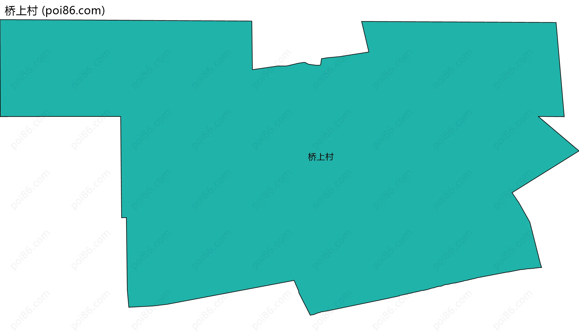 桥上村边界地图