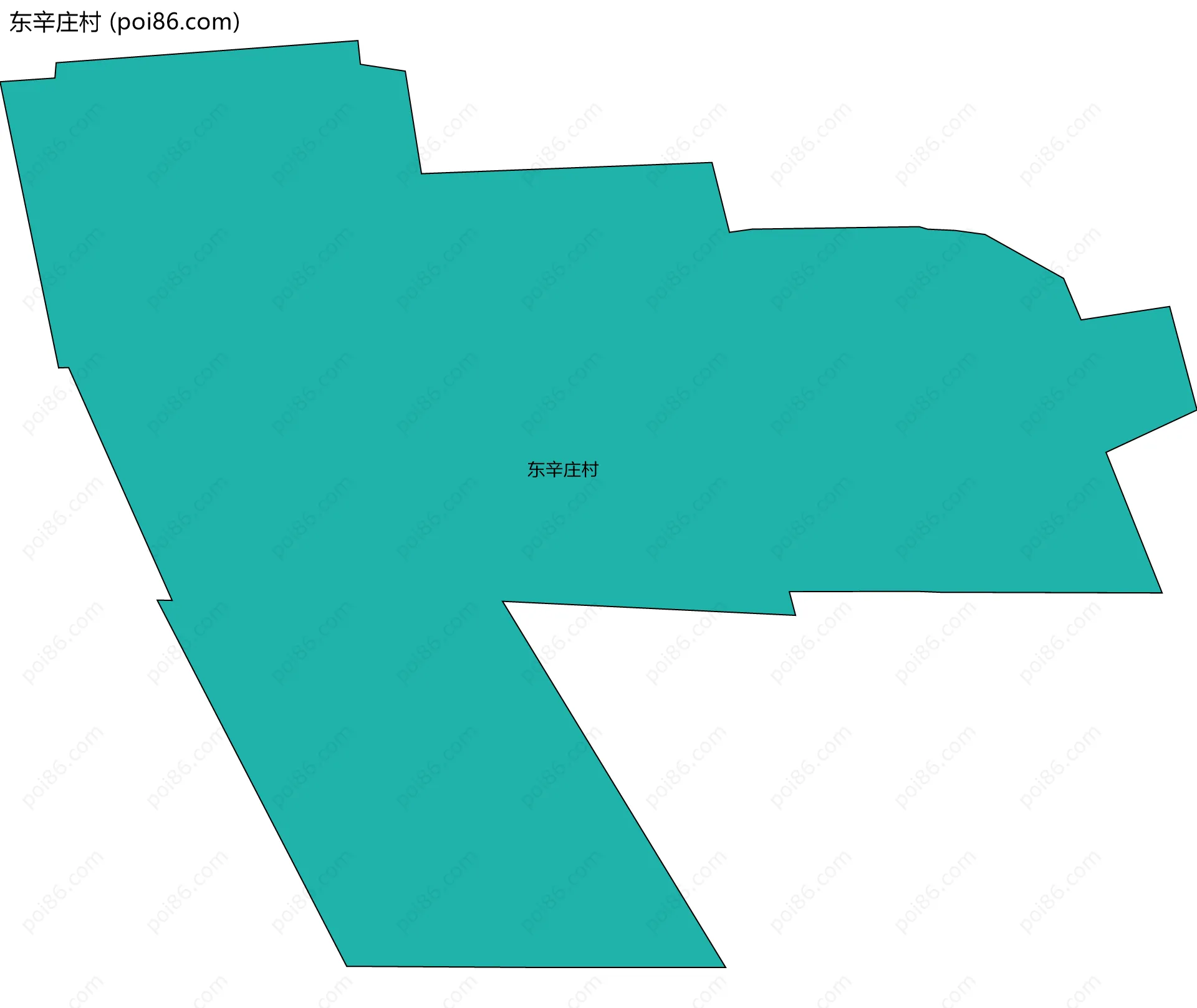 东辛庄村边界地图