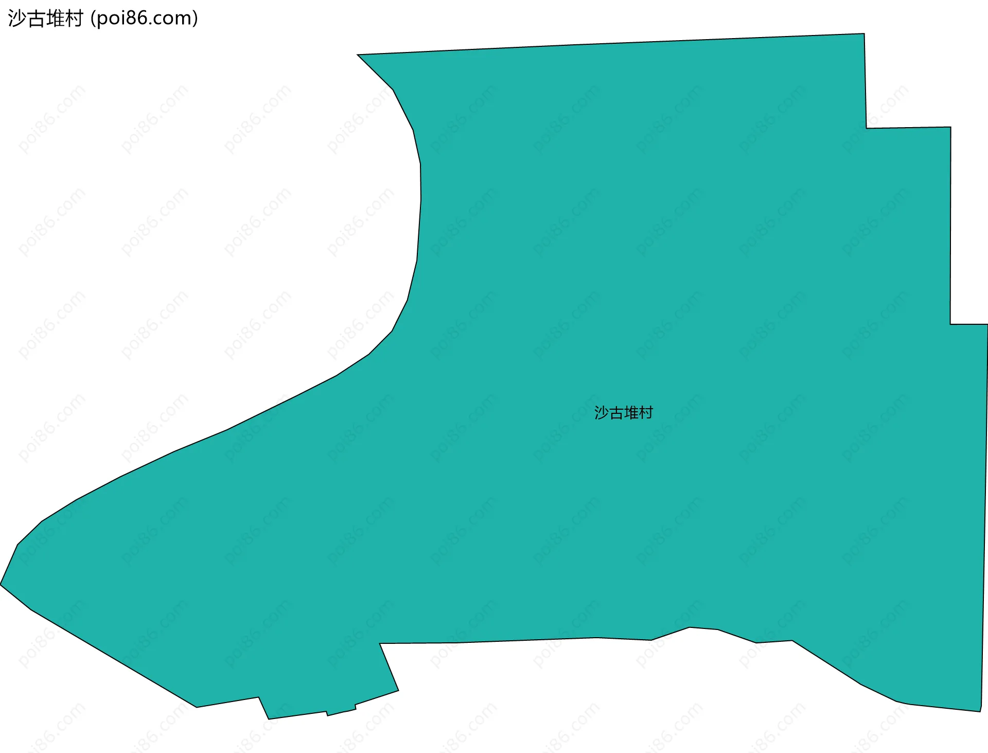 沙古堆村边界地图