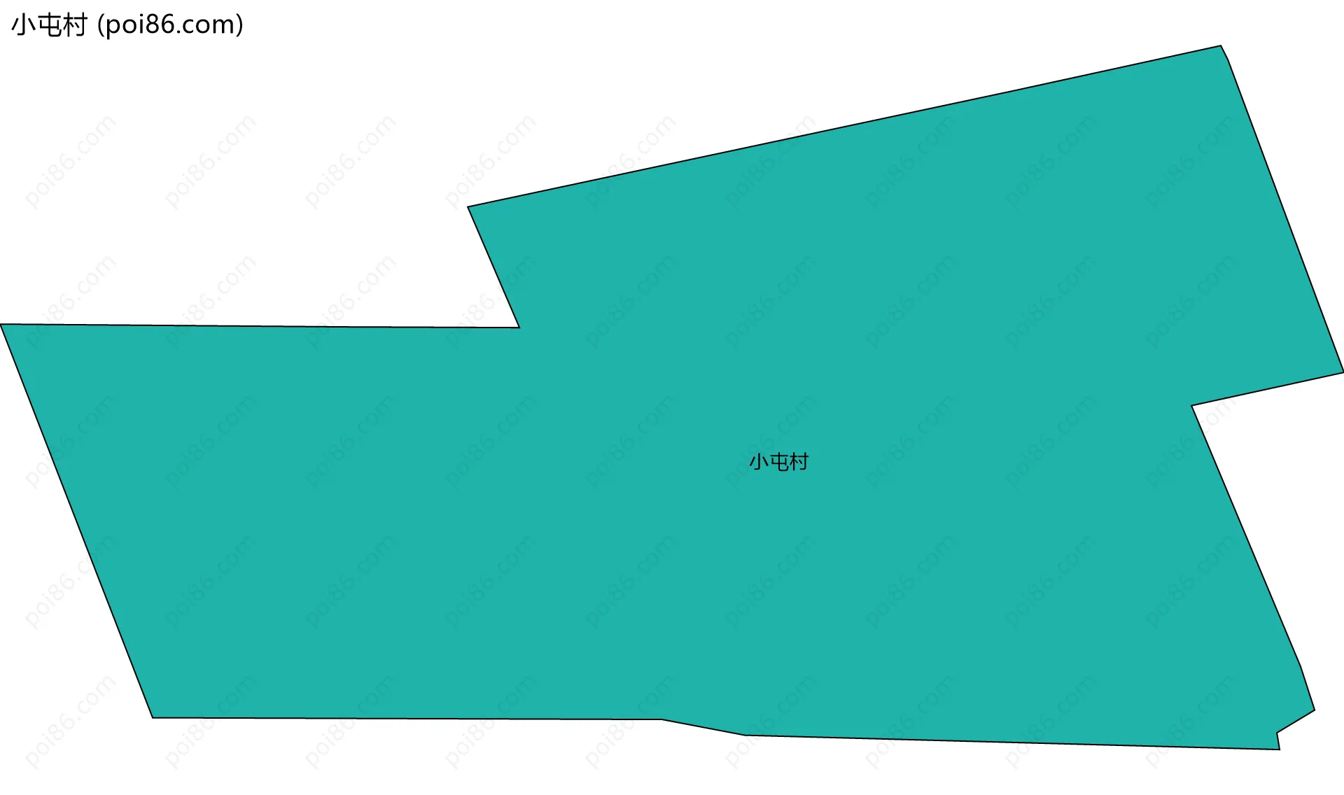 小屯村边界地图