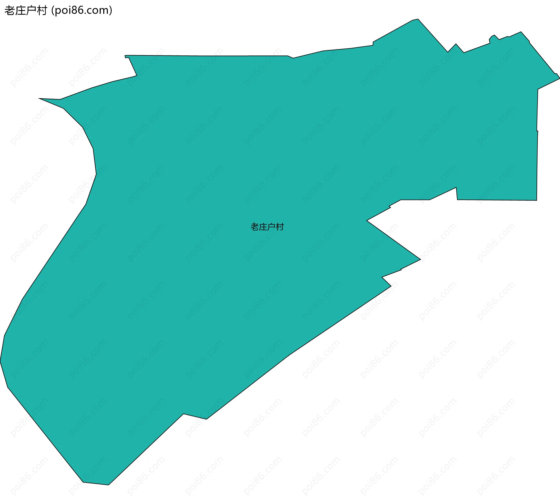 老庄户村边界地图