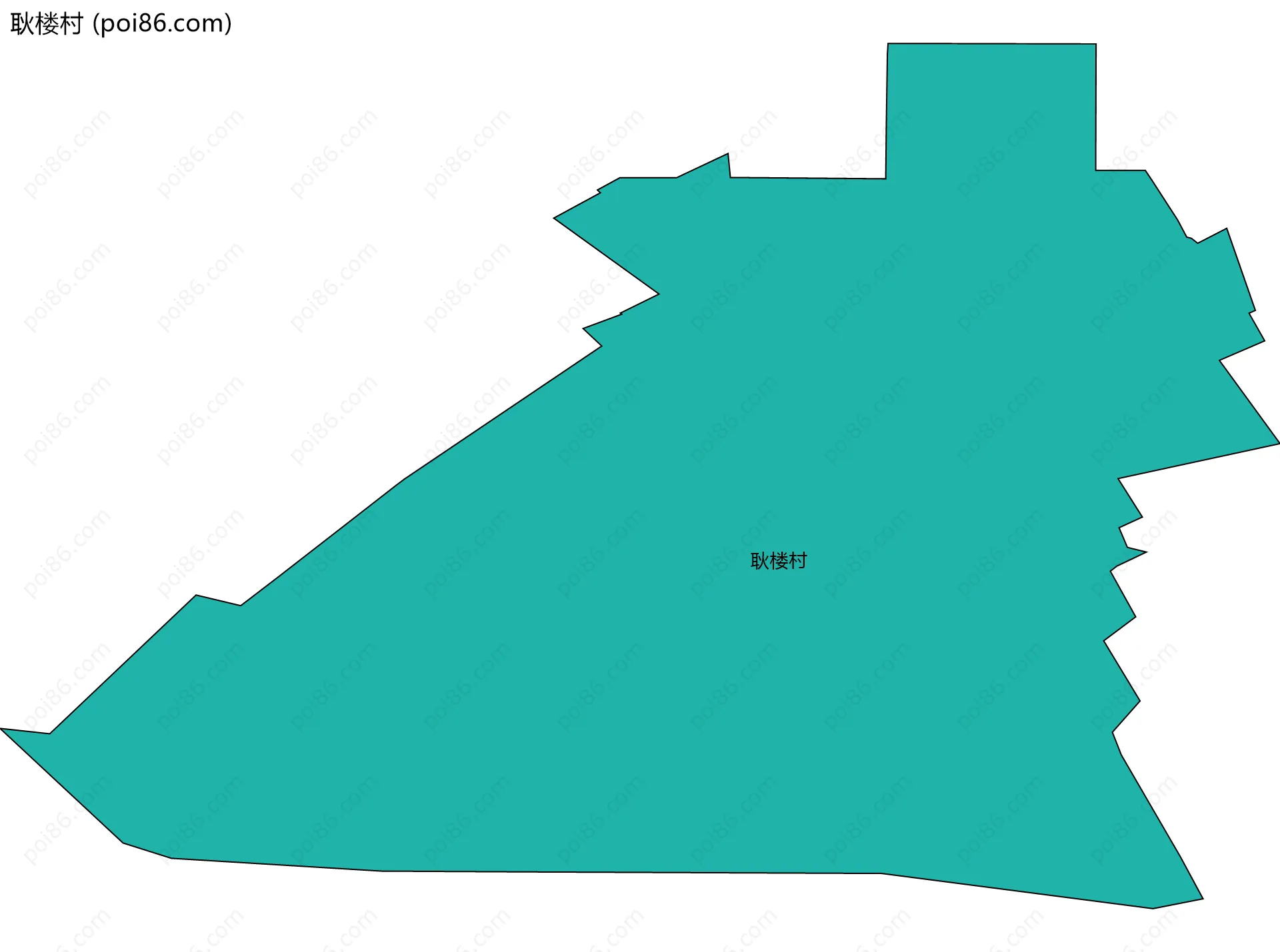耿楼村边界地图